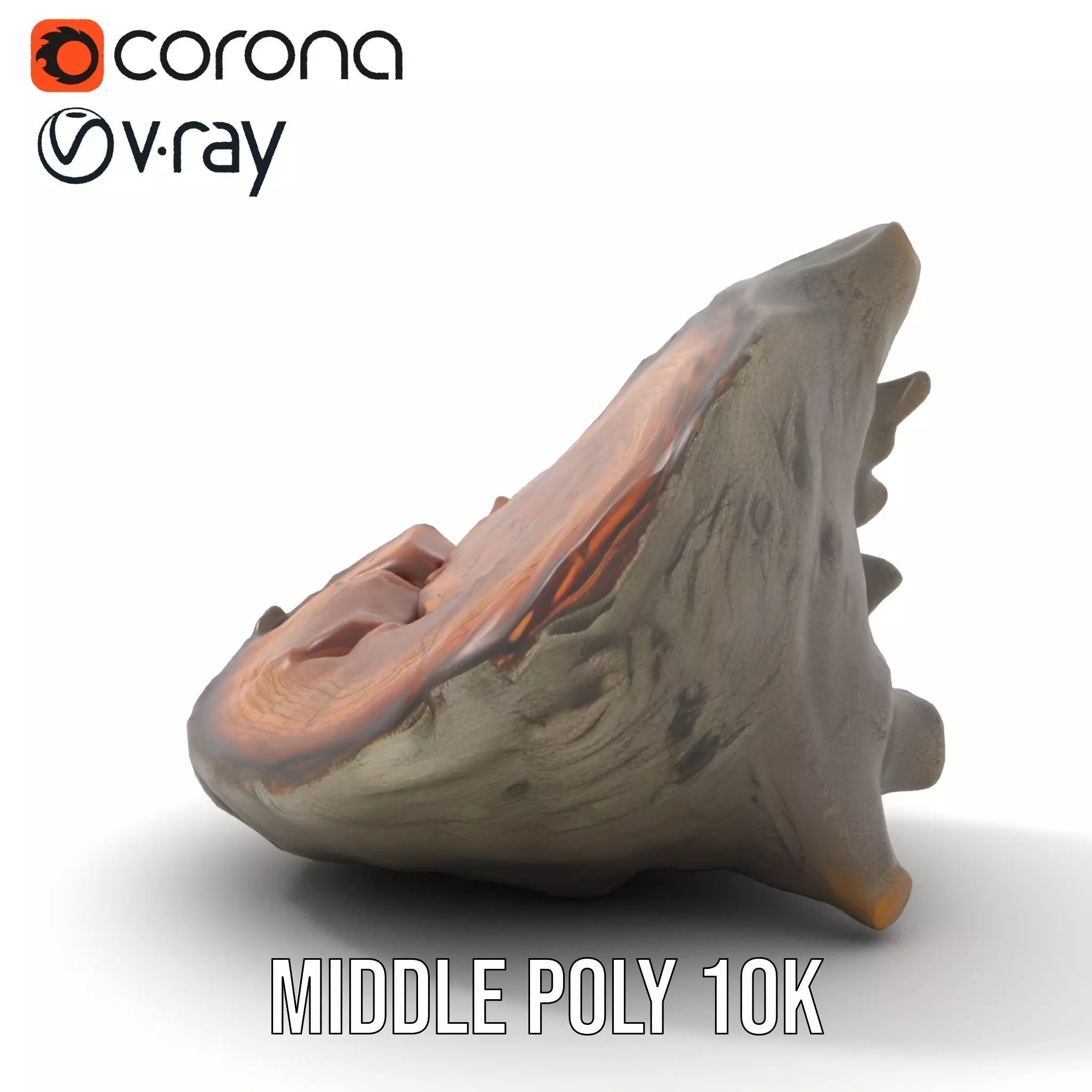 Textured Wooden Log model pack Low-poly 3D model_10