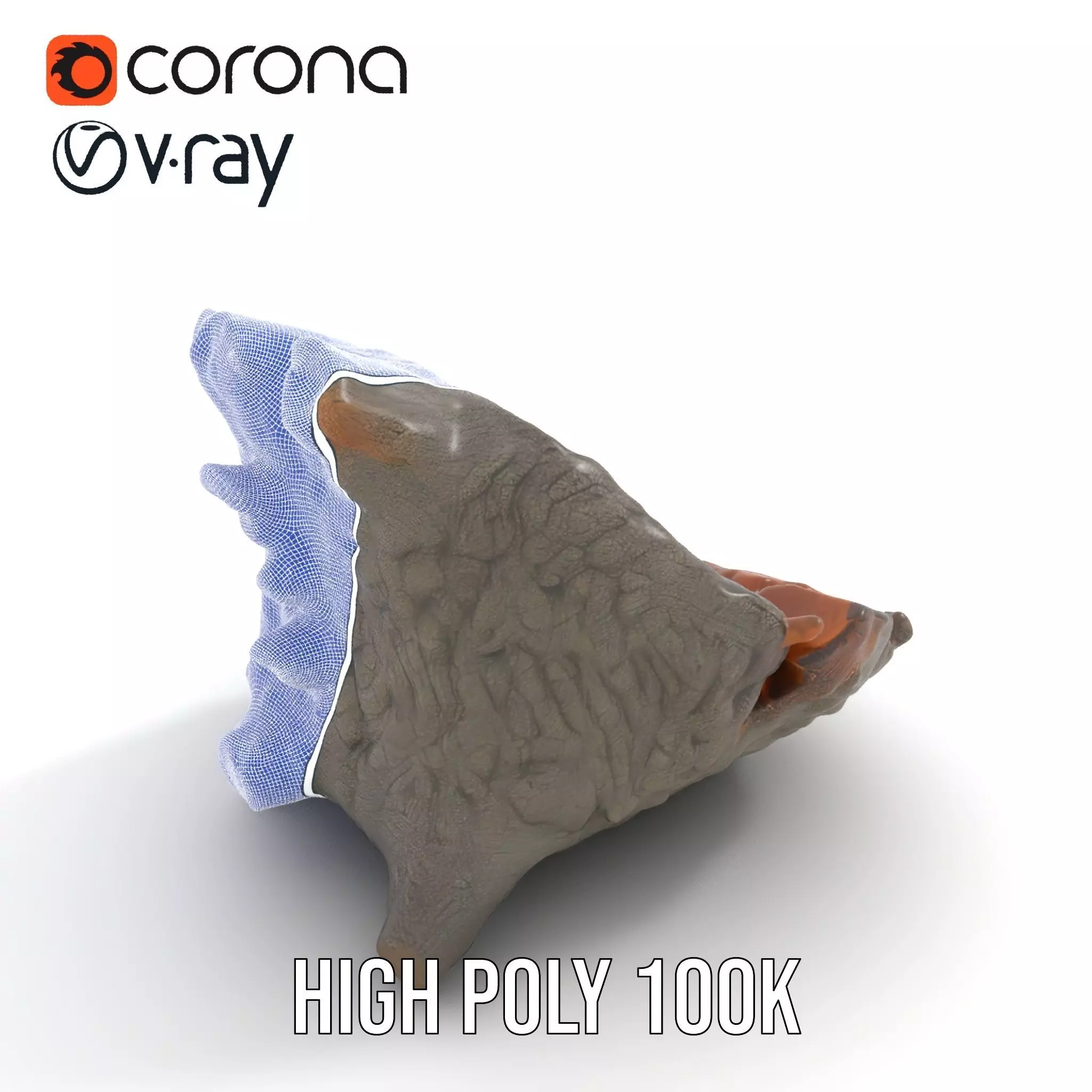 Textured Wooden Log model pack Low-poly 3D model_33