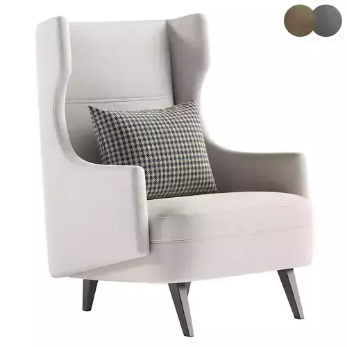 Budelli Cloud Wing Chair 3D model