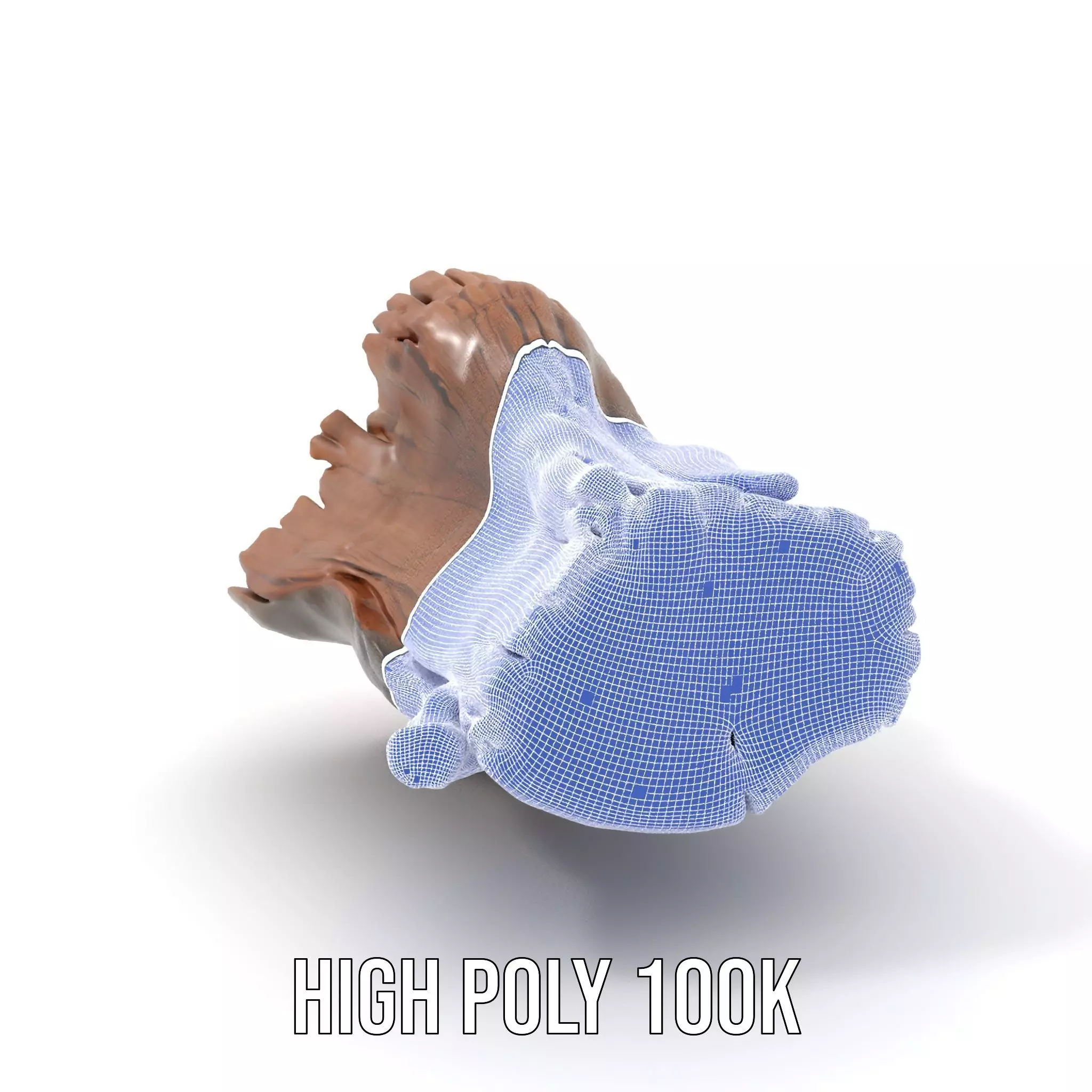 Rustic Oak Log model pack Low-poly 3D model_4