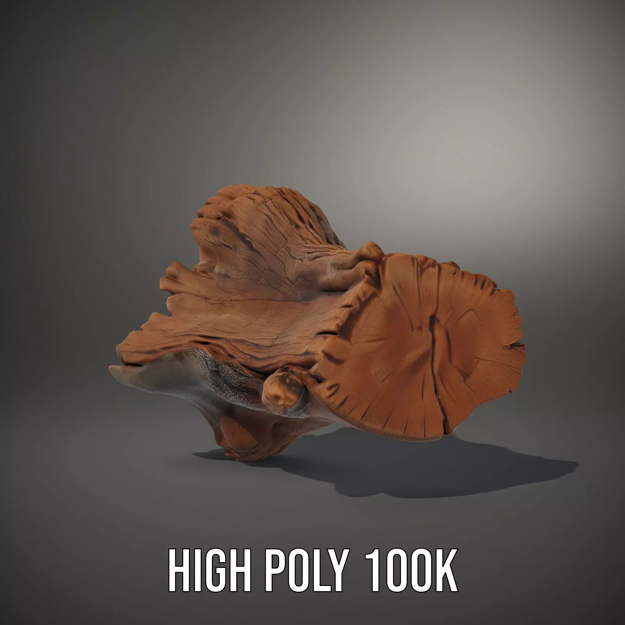 Rustic Oak Log model pack Low-poly 3D model_8
