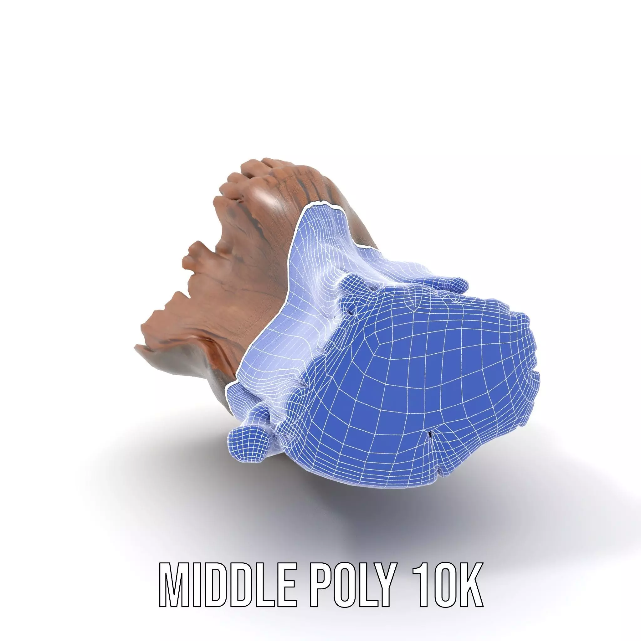 Rustic Oak Log model pack Low-poly 3D model_11