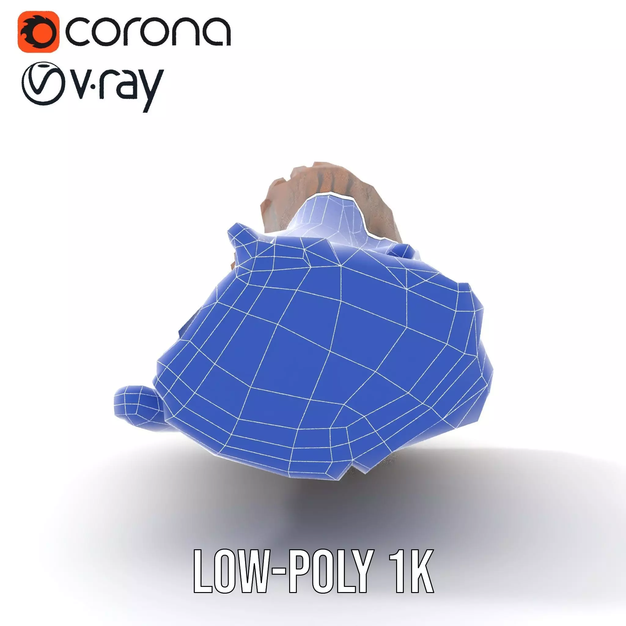Rustic Oak Log model pack Low-poly 3D model_27