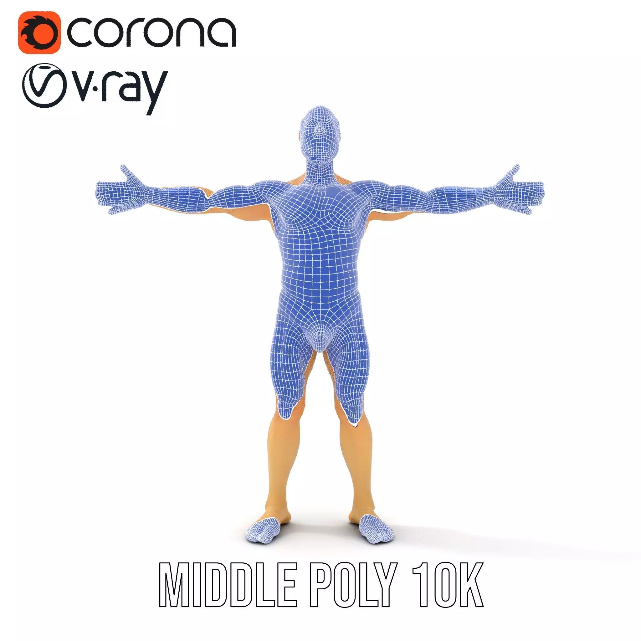 Textured Humanoid Creature model pack Low-poly 3D model_13