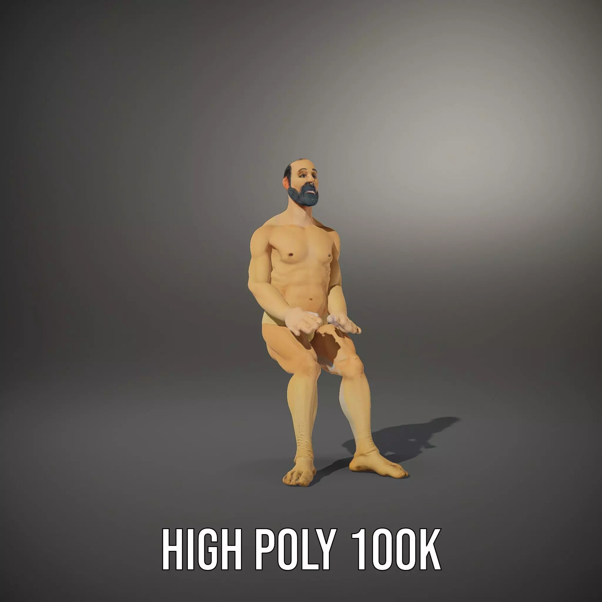 Textured Humanoid Creature model pack Low-poly 3D model_8