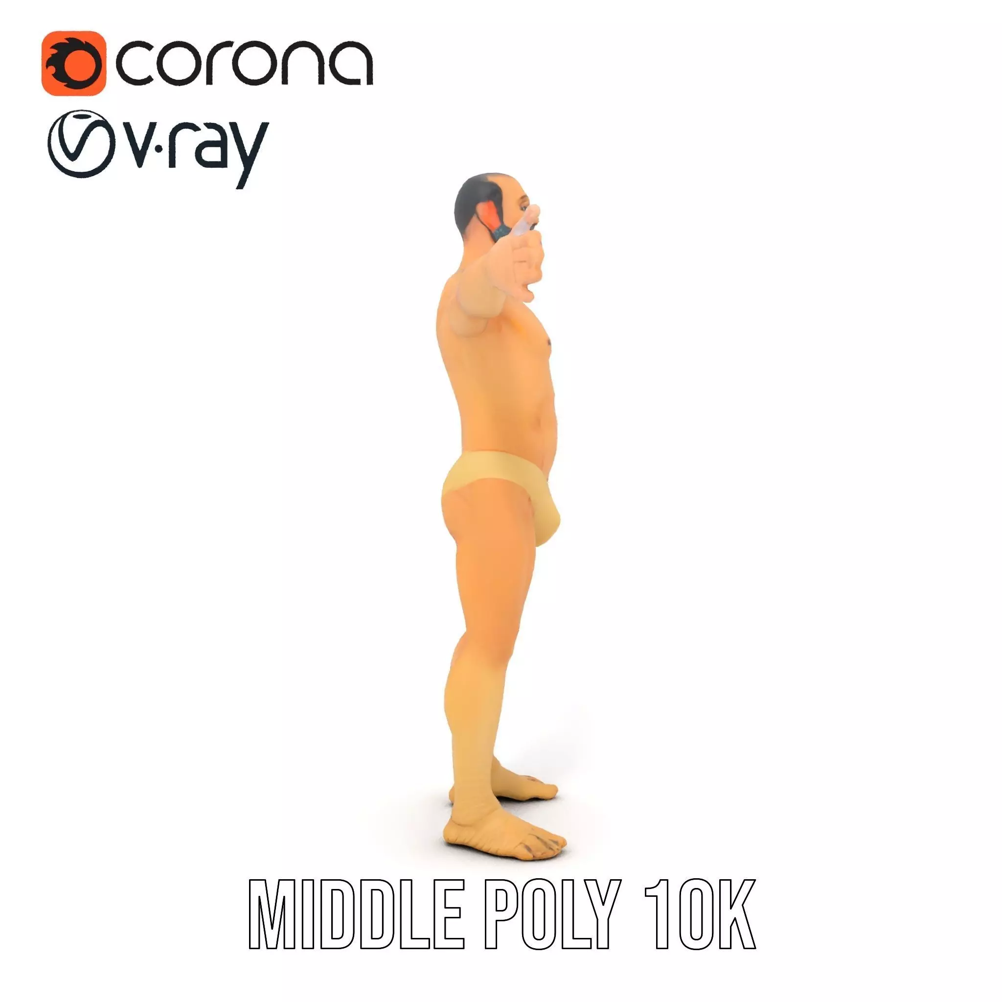 Textured Humanoid Creature model pack Low-poly 3D model_18