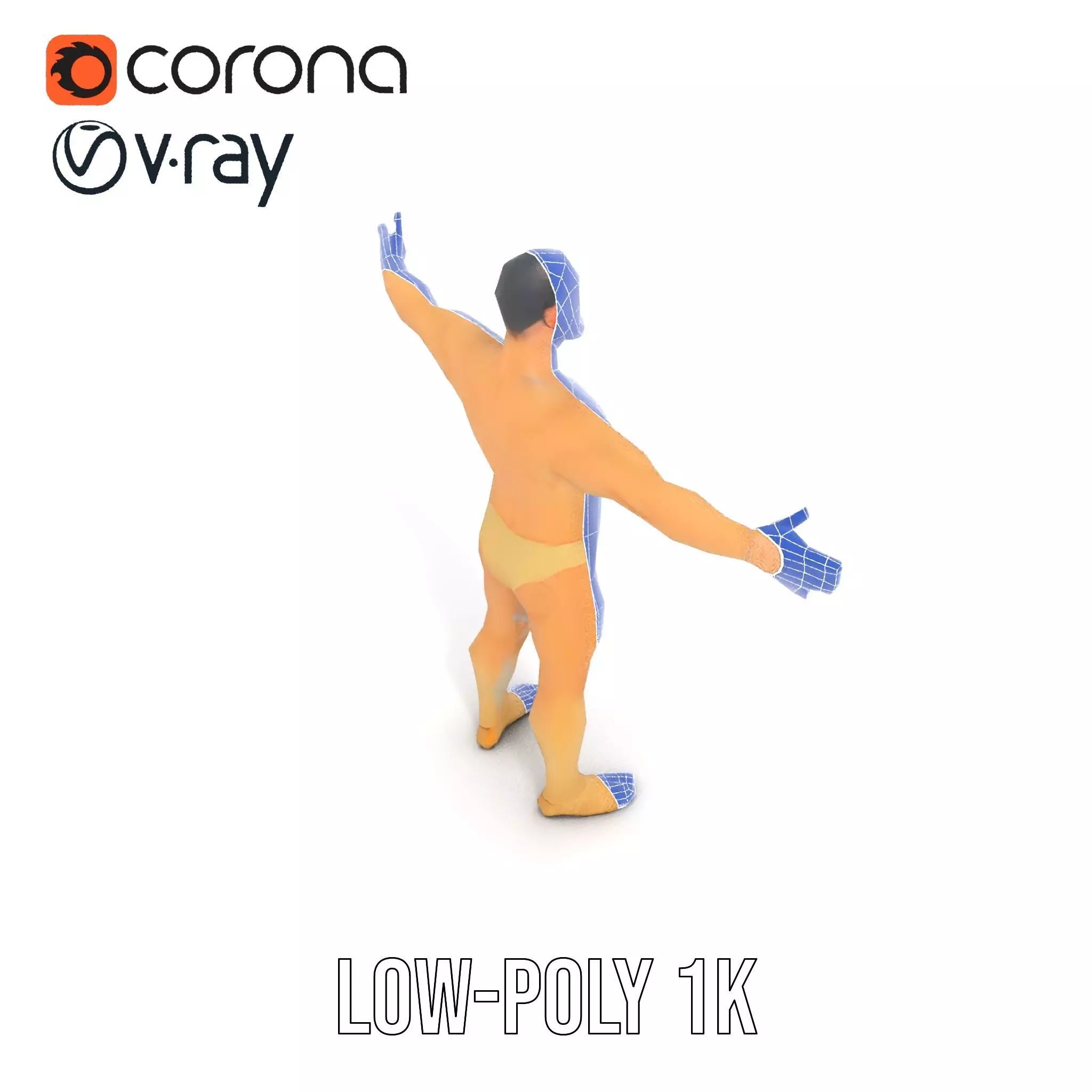 Textured Humanoid Creature model pack Low-poly 3D model_30