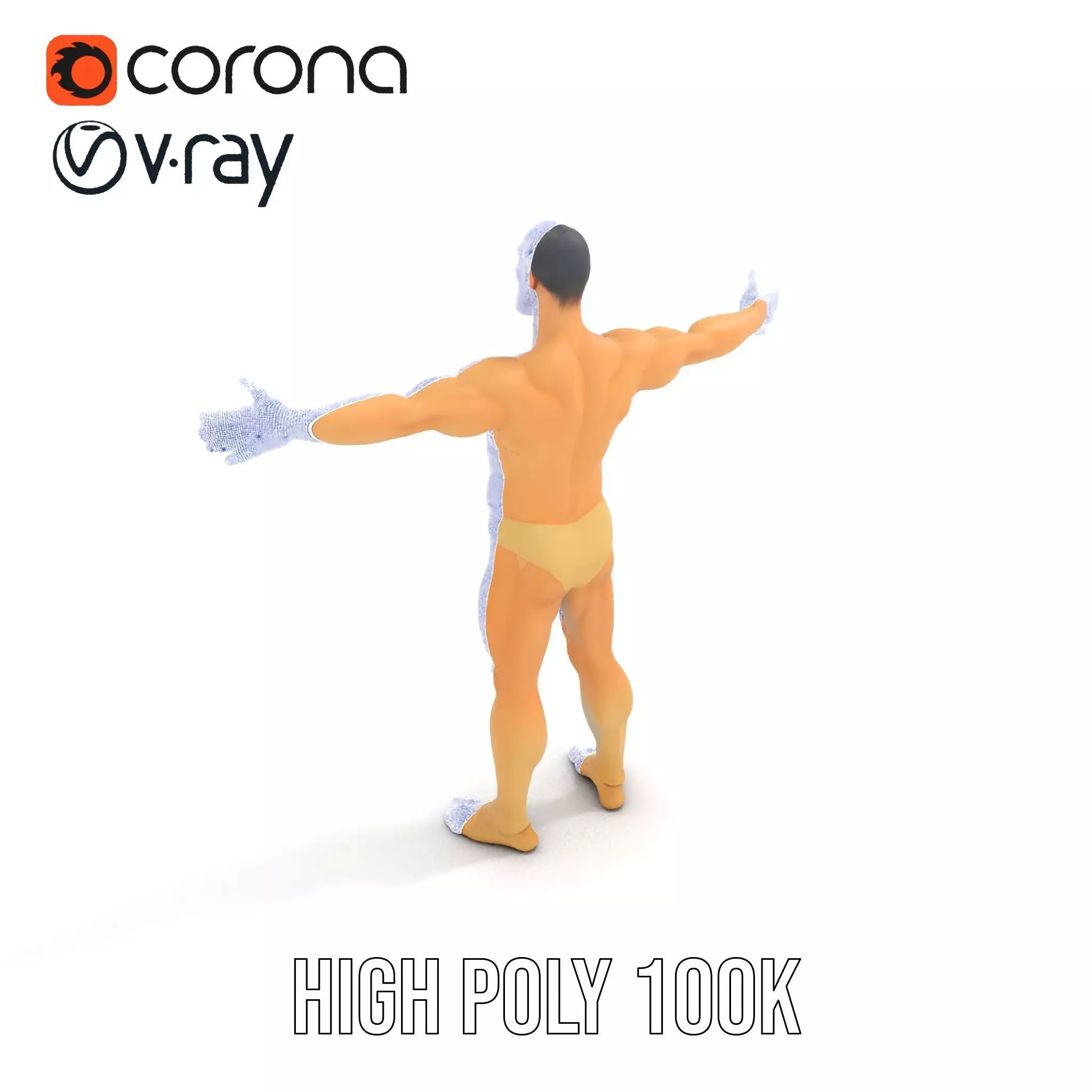 Textured Humanoid Creature model pack Low-poly 3D model_34