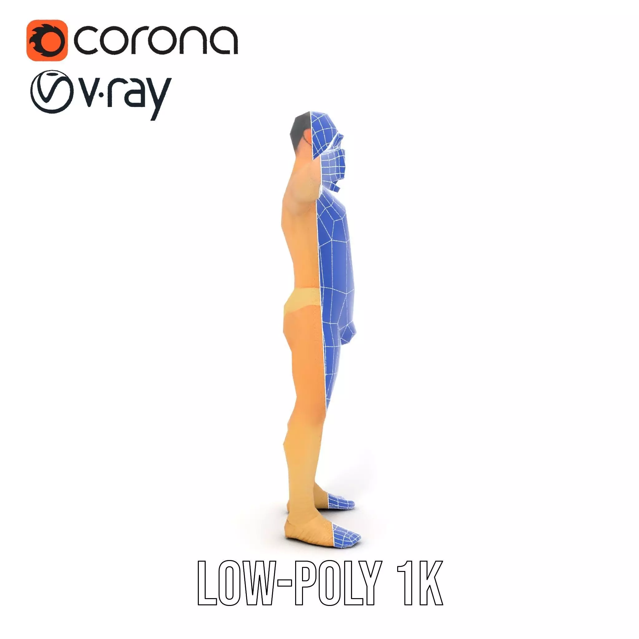 Textured Humanoid Creature model pack Low-poly 3D model_27