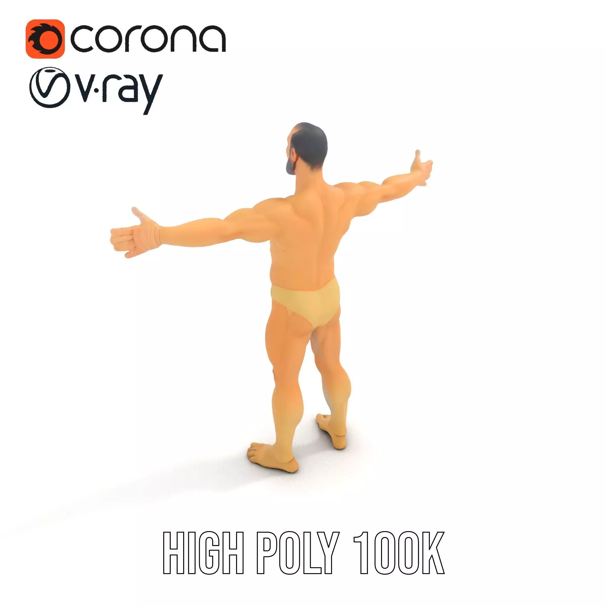 Textured Humanoid Creature model pack Low-poly 3D model_25