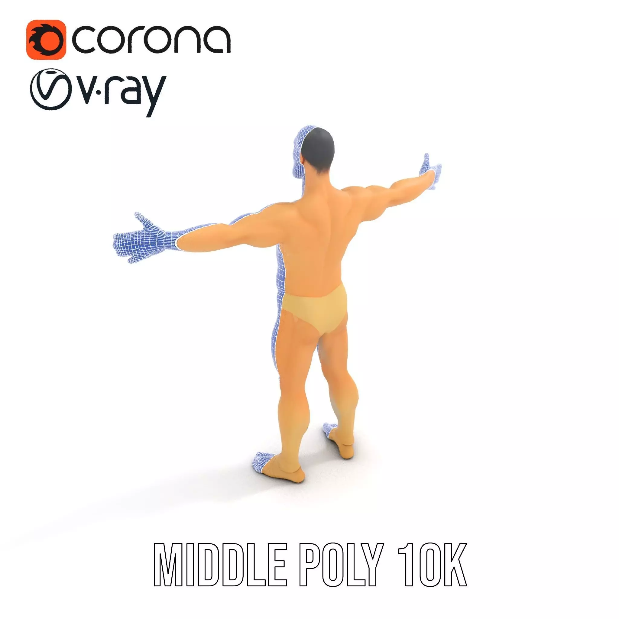 Textured Humanoid Creature model pack Low-poly 3D model_16