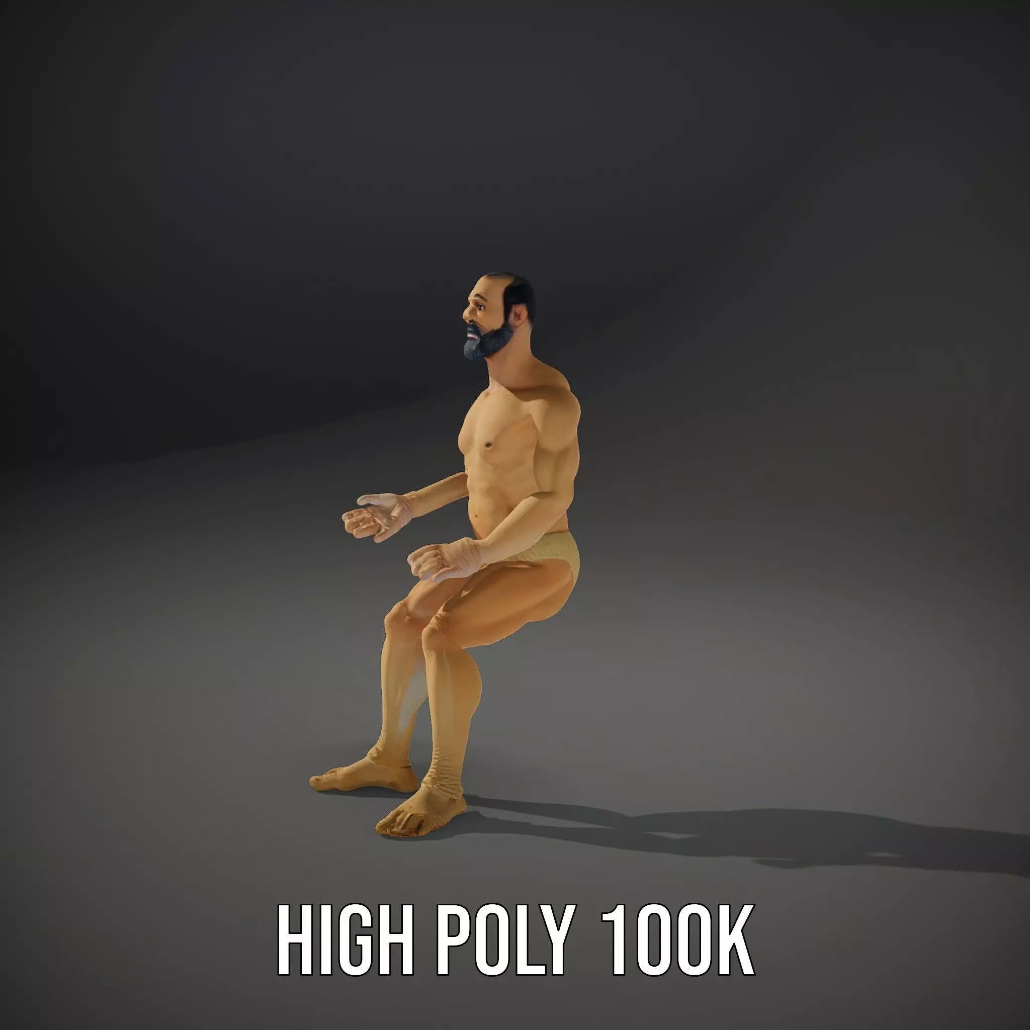 Textured Humanoid Creature model pack Low-poly 3D model_10