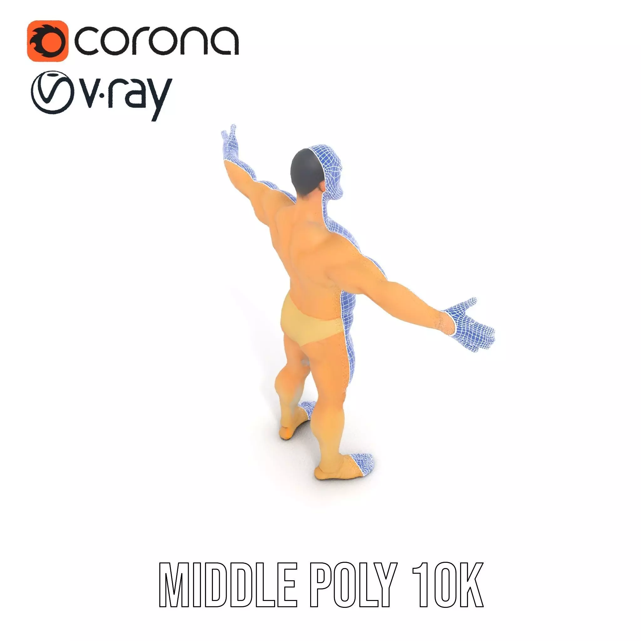 Textured Humanoid Creature model pack Low-poly 3D model_21