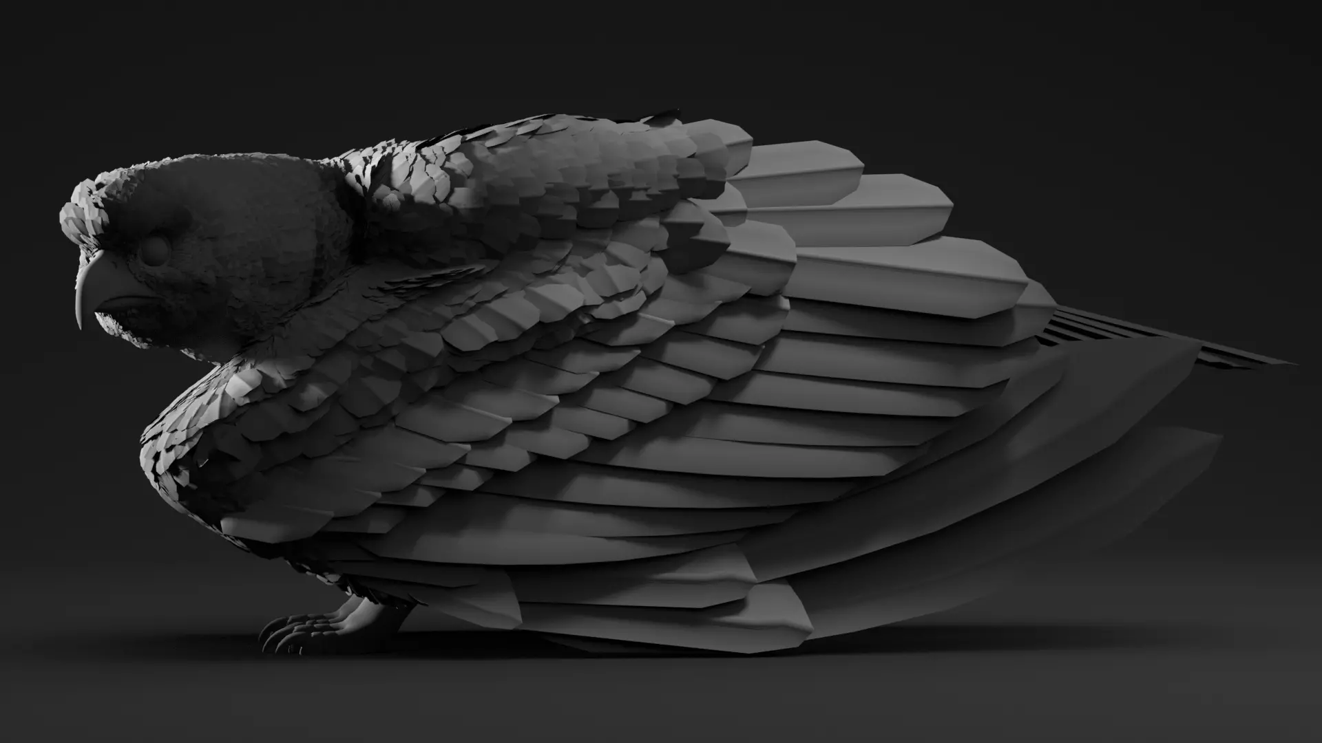 Griffin 3D model_6