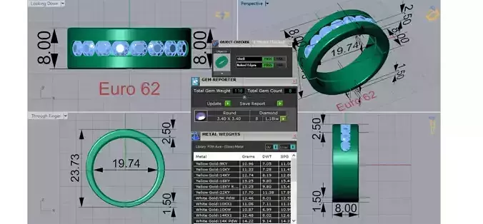 Mens Jewelry stl 3dm Ring Model mr0274