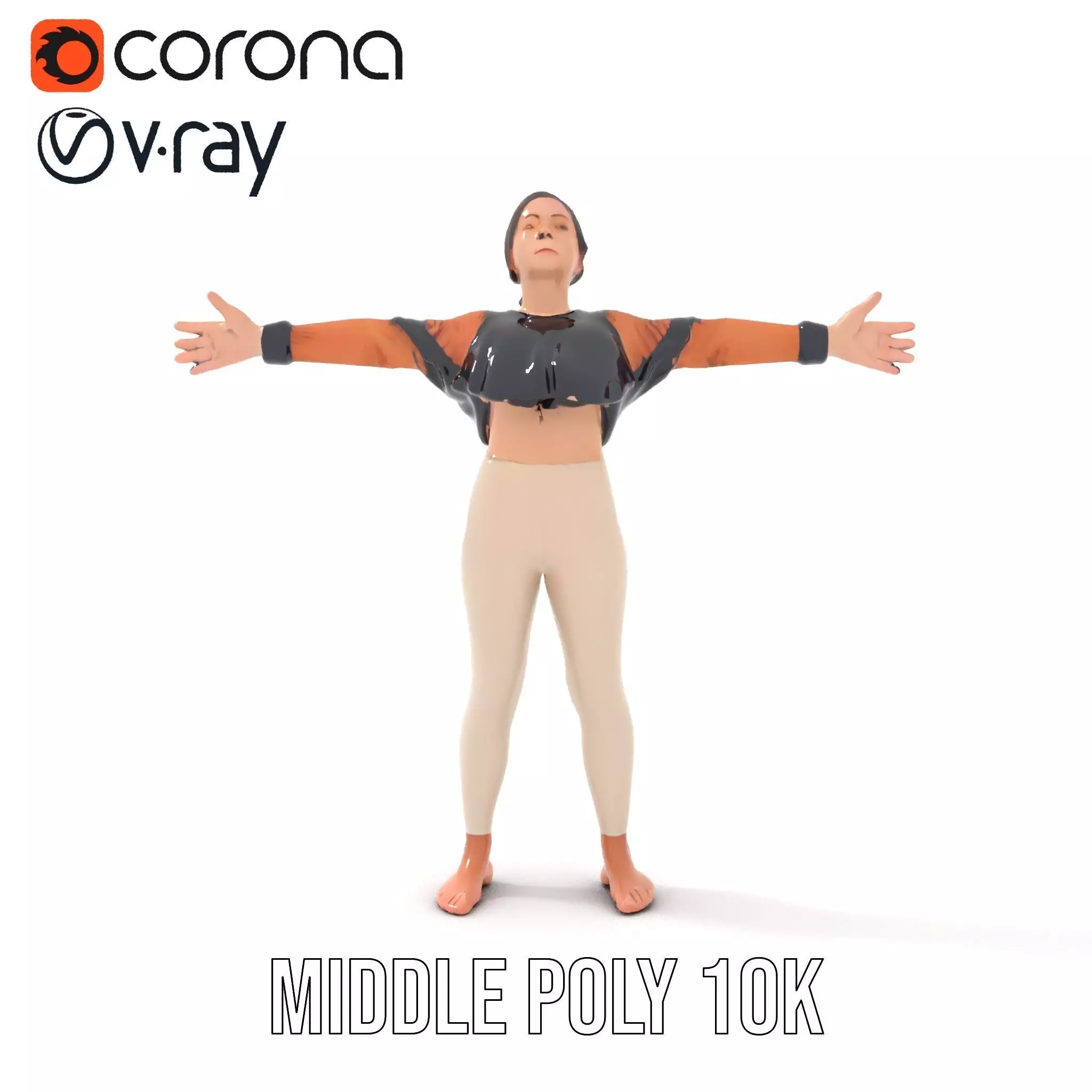 Stylish Autumn Apparel model pack Low-poly 3D model_6