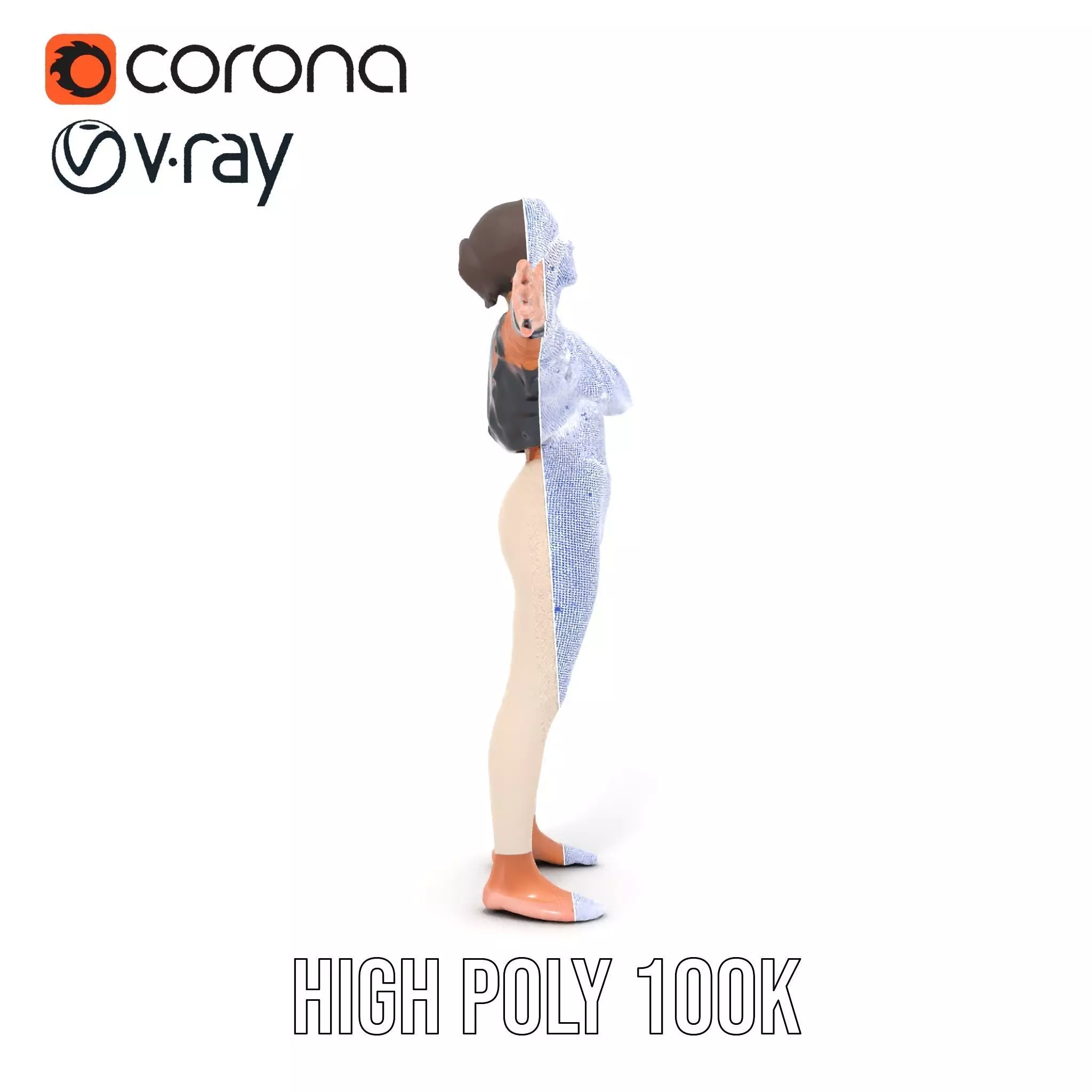 Stylish Autumn Apparel model pack Low-poly 3D model_34