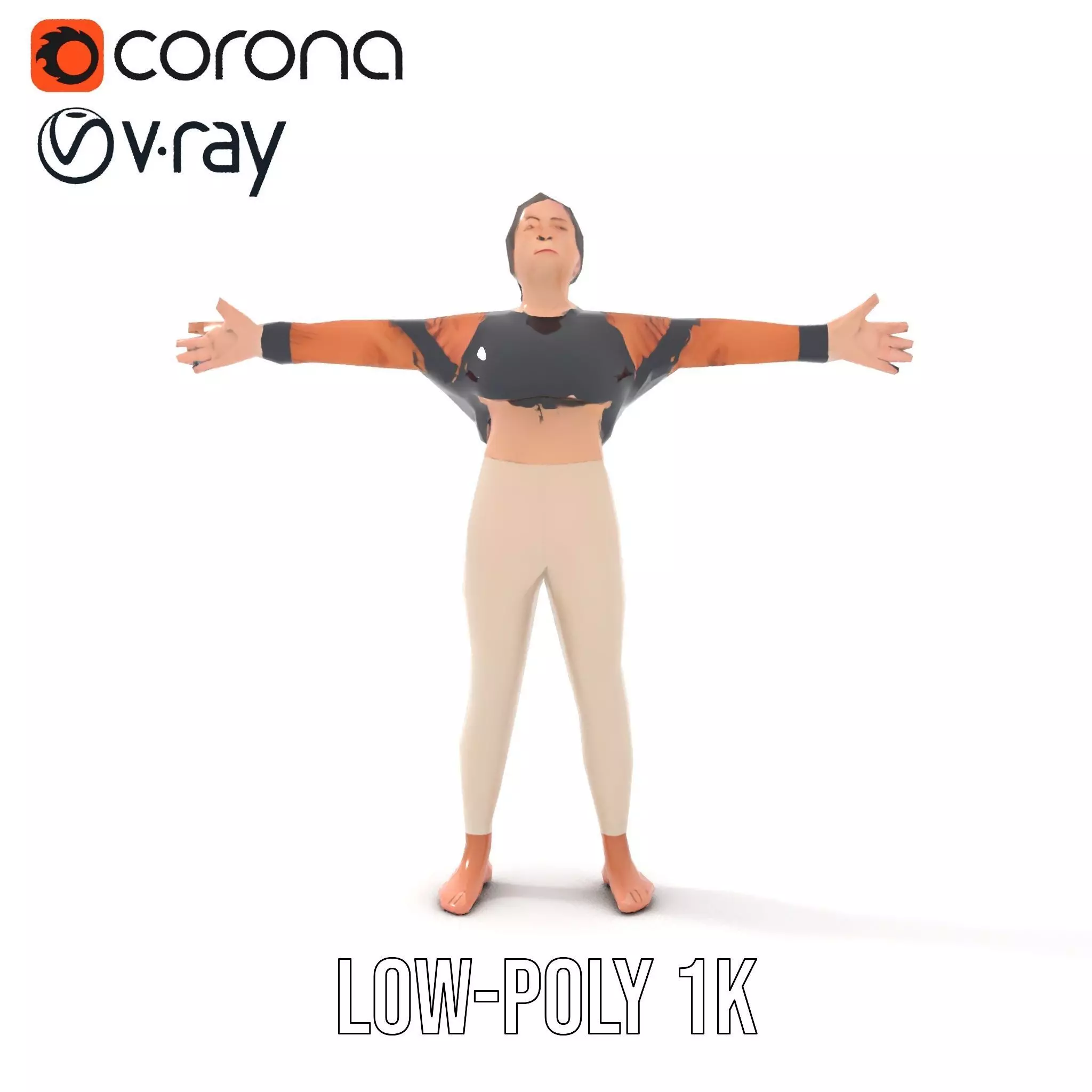 Stylish Autumn Apparel model pack Low-poly 3D model_7