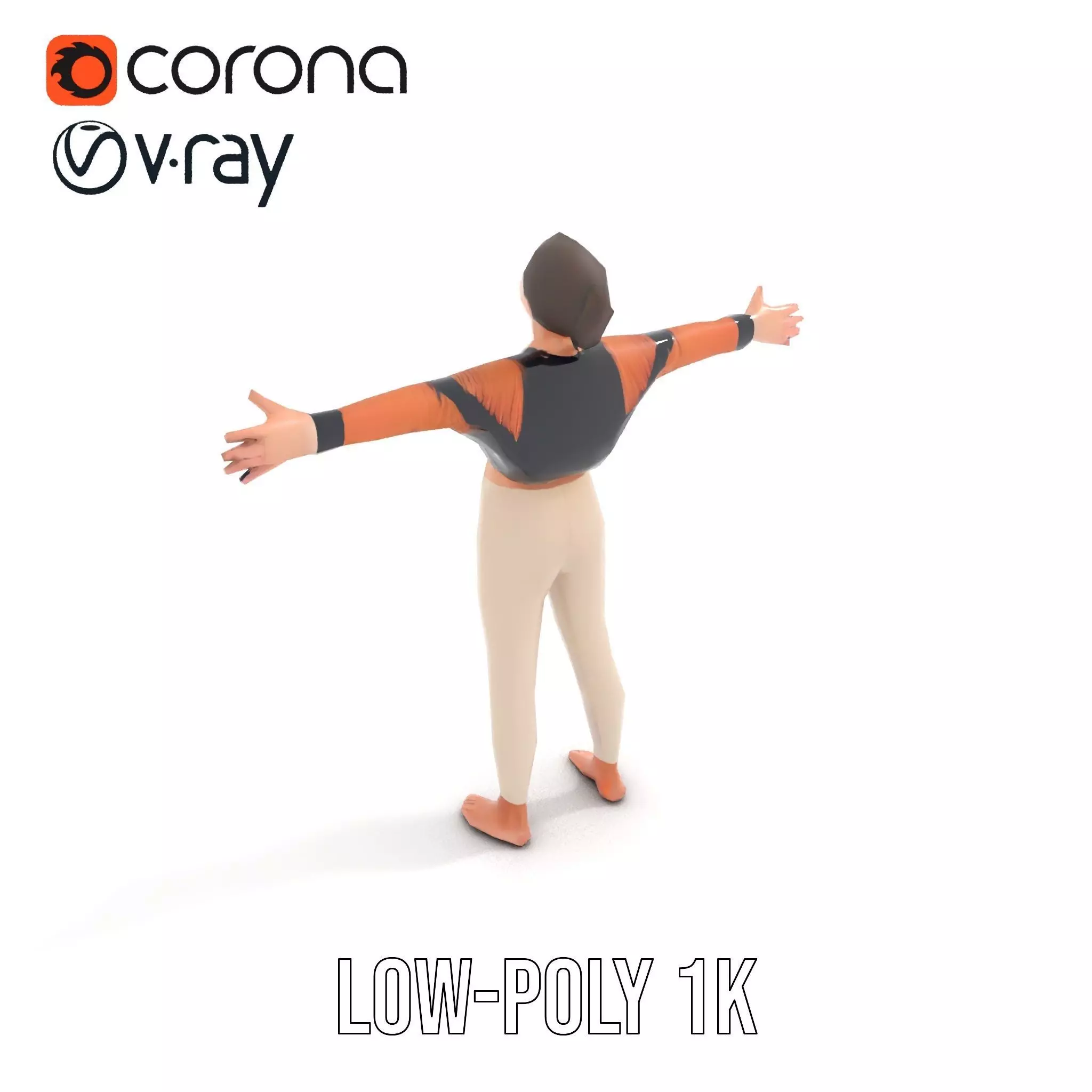 Stylish Autumn Apparel model pack Low-poly 3D model_9