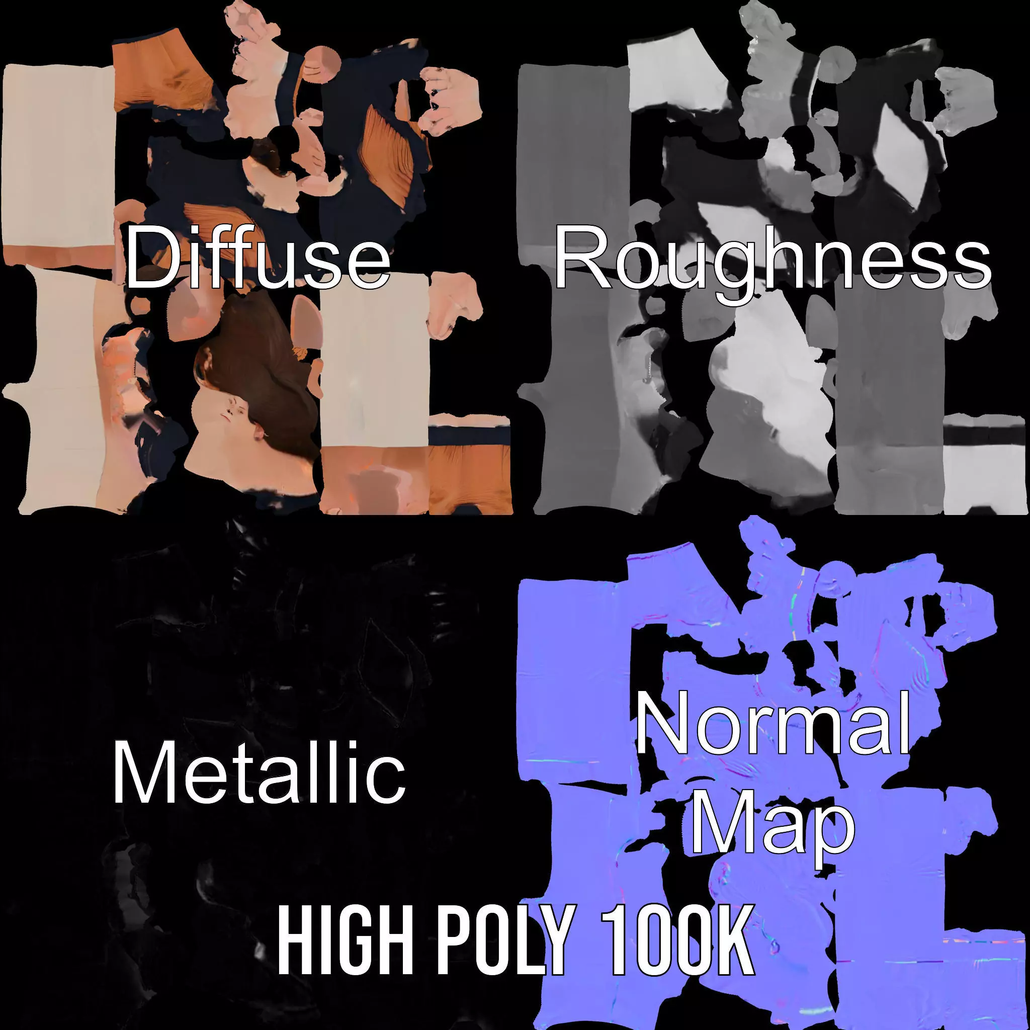 Stylish Autumn Apparel model pack Low-poly 3D model_3