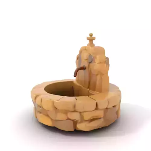 Rustic Stone Fountain model pack