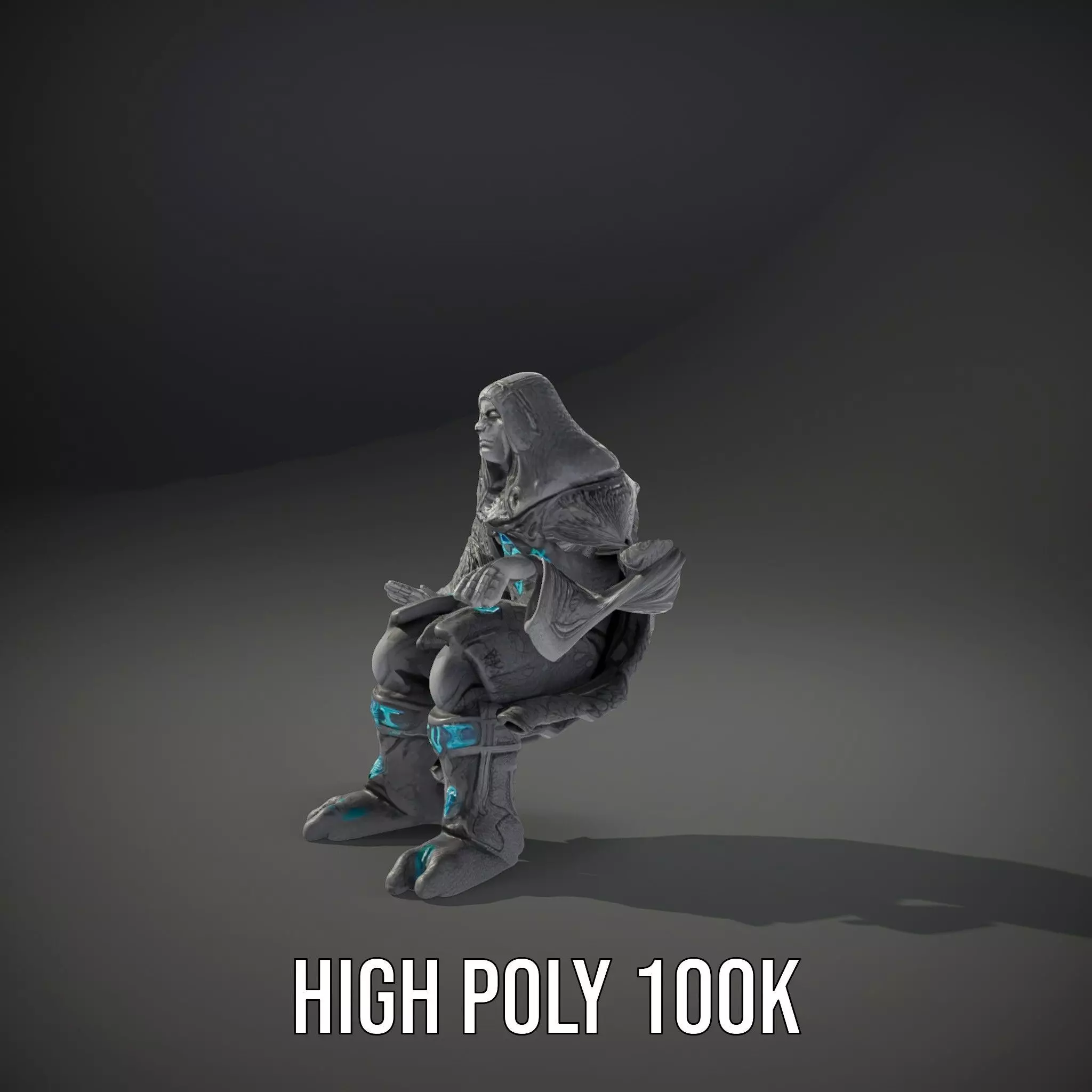 Mystic Stone Wizard model pack Low-poly 3D model_12