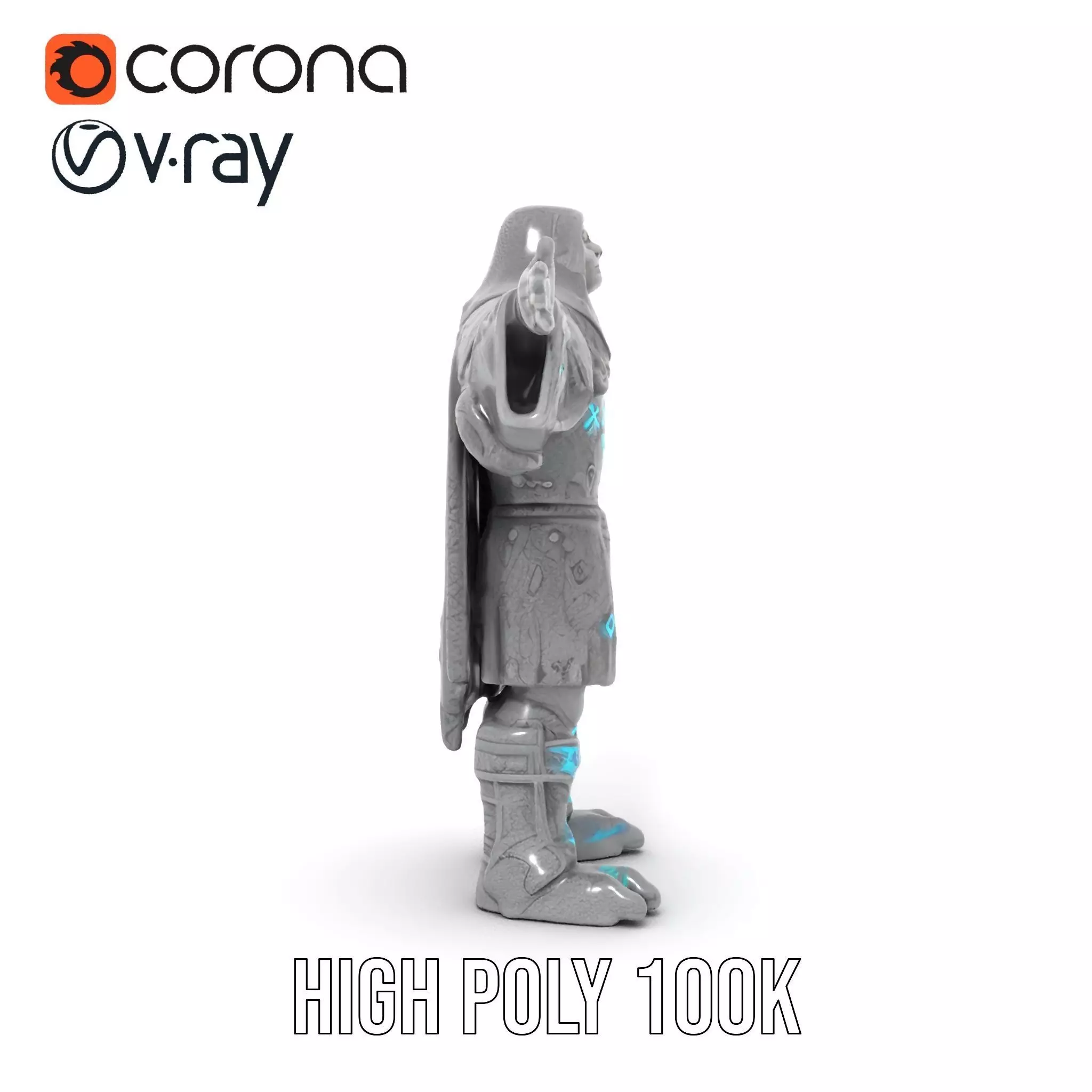 Mystic Stone Wizard model pack Low-poly 3D model_33