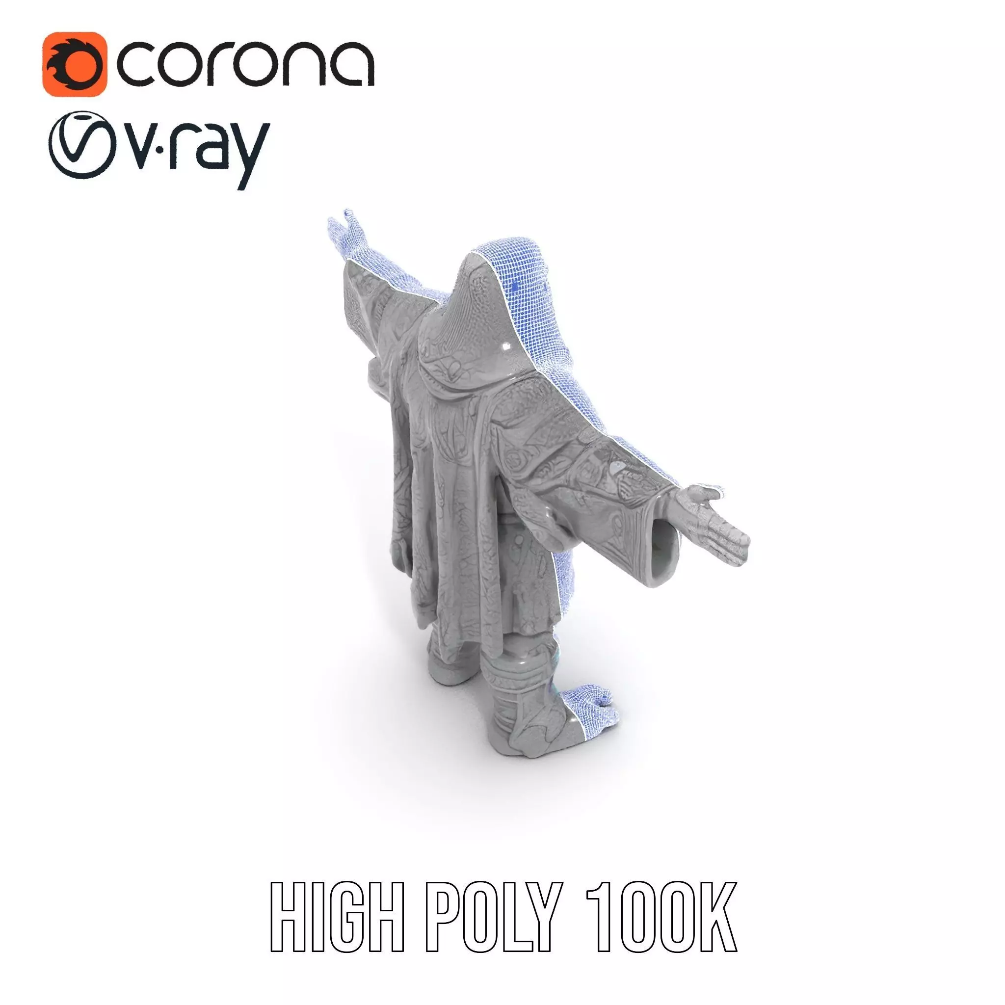 Mystic Stone Wizard model pack Low-poly 3D model_32