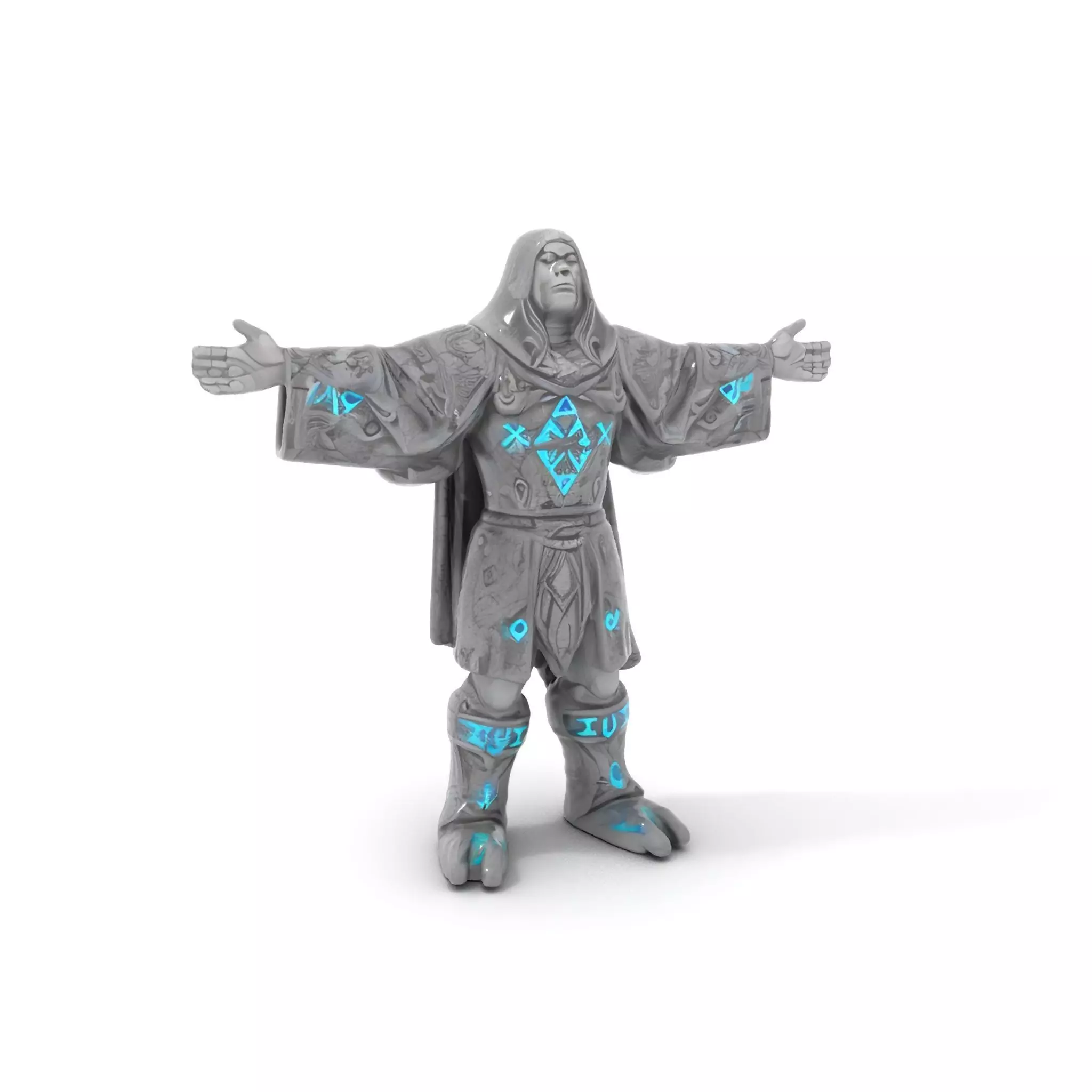 Mystic Stone Wizard model pack Low-poly 3D model_0