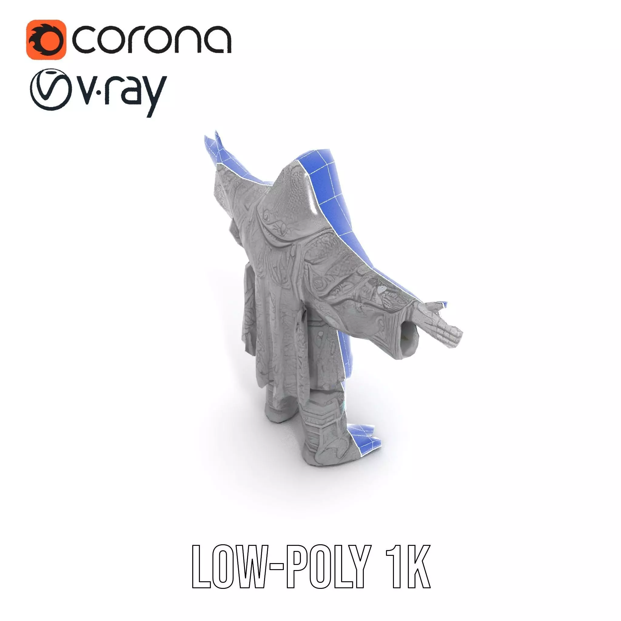 Mystic Stone Wizard model pack Low-poly 3D model_22