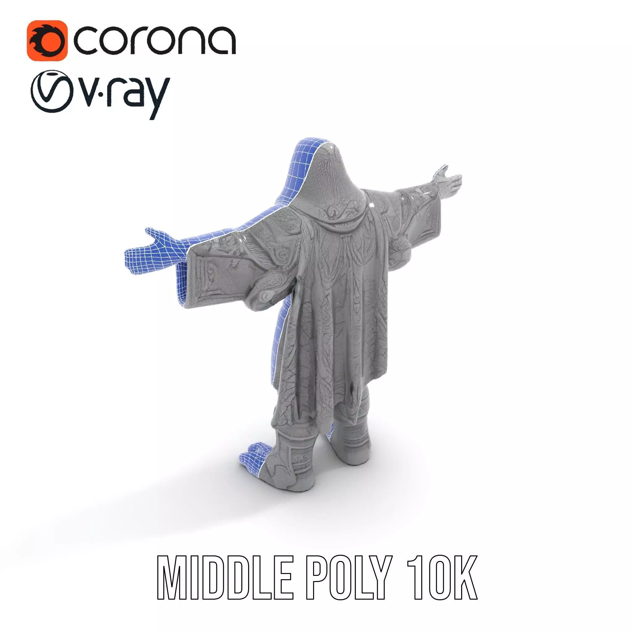 Mystic Stone Wizard model pack Low-poly 3D model_13
