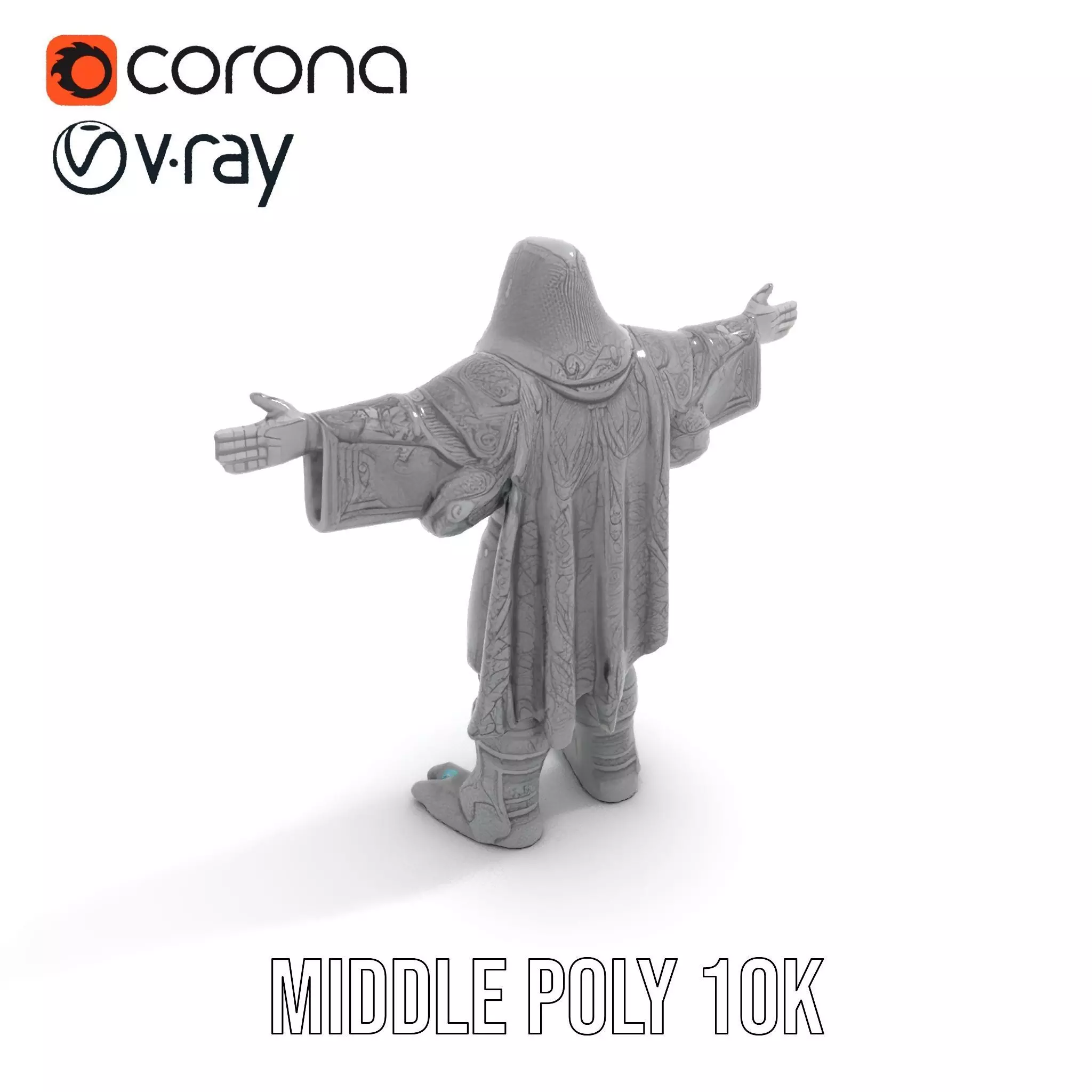 Mystic Stone Wizard model pack Low-poly 3D model_15