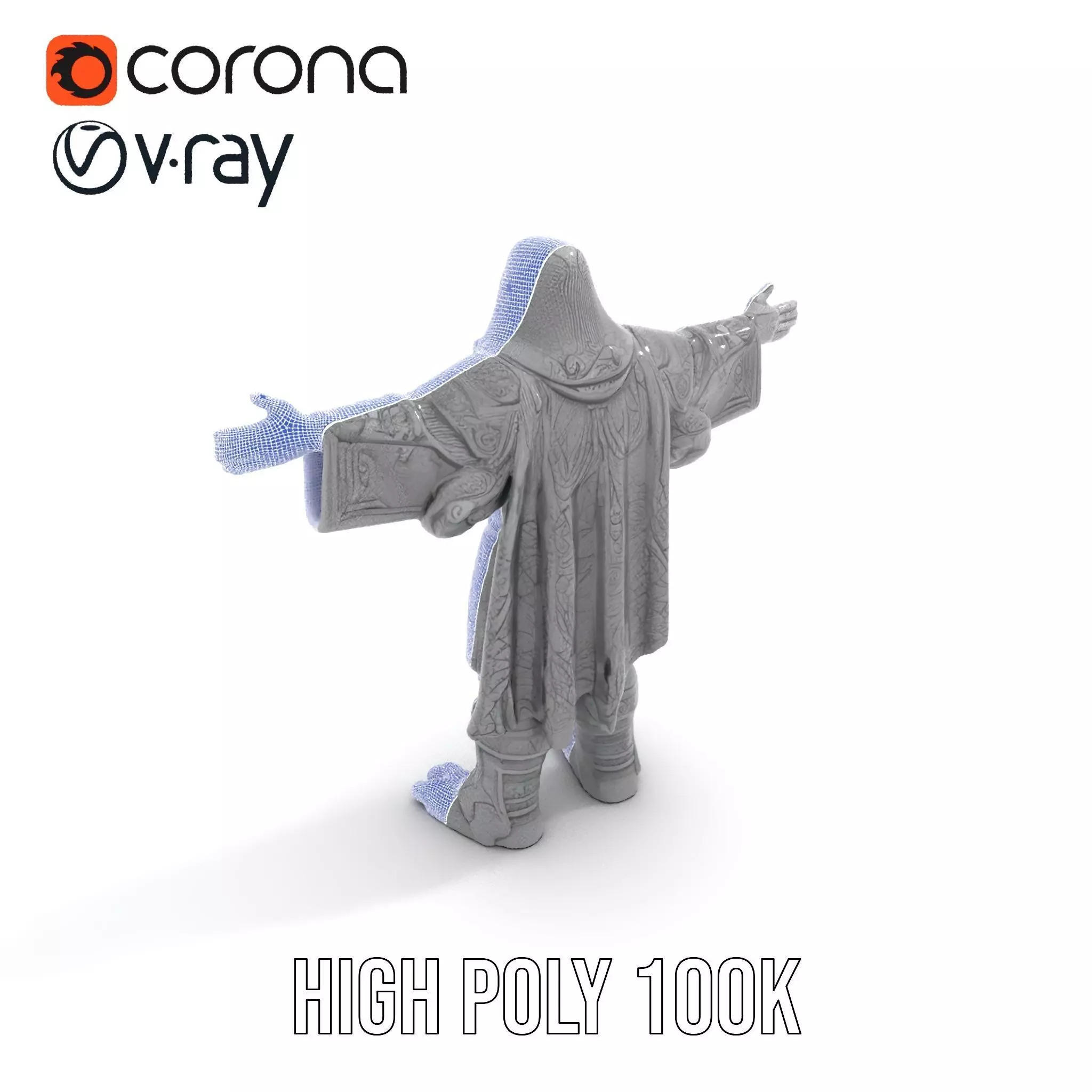 Mystic Stone Wizard model pack Low-poly 3D model_31