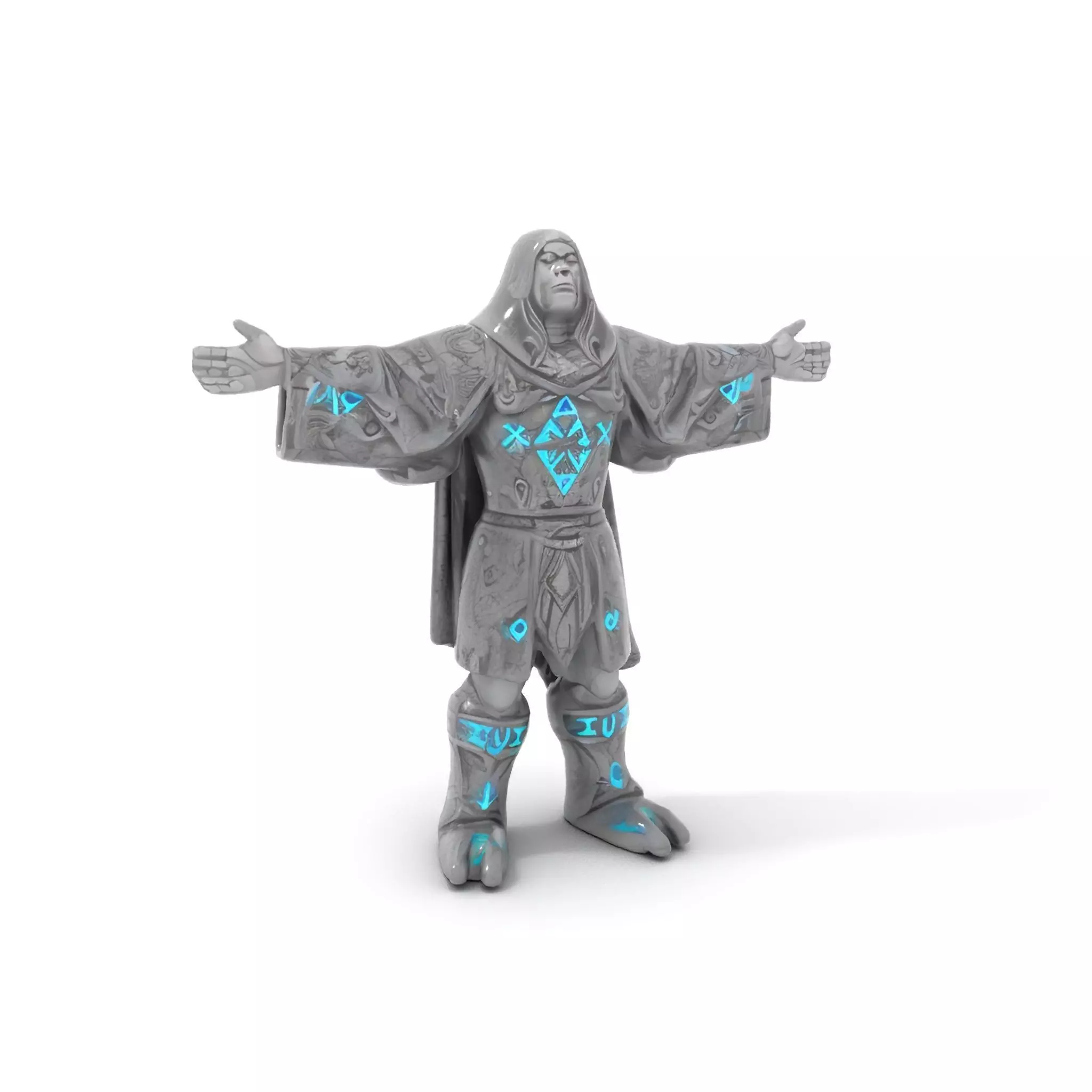 Mystic Stone Wizard model pack Low-poly 3D model_6