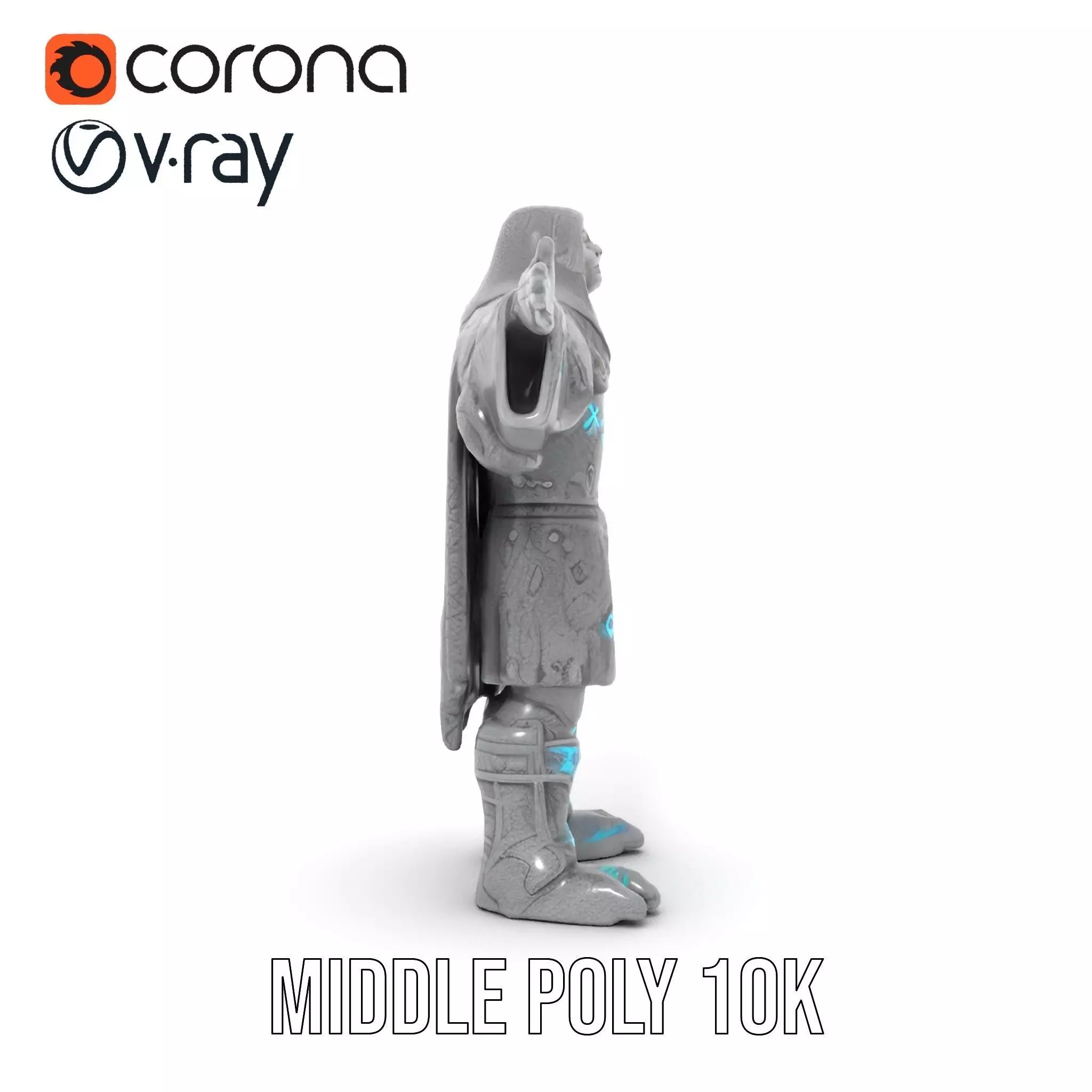 Mystic Stone Wizard model pack Low-poly 3D model_24