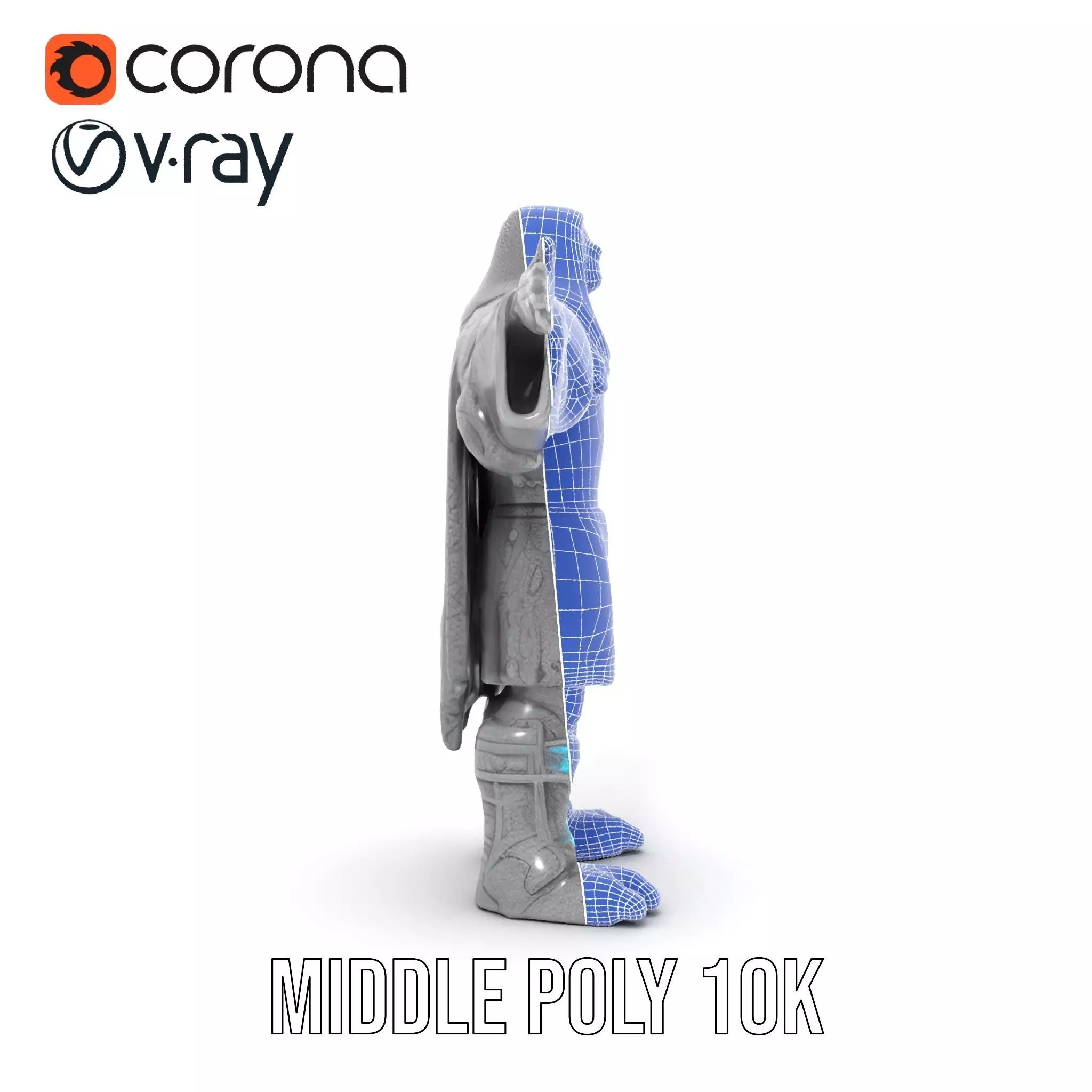 Mystic Stone Wizard model pack Low-poly 3D model_10