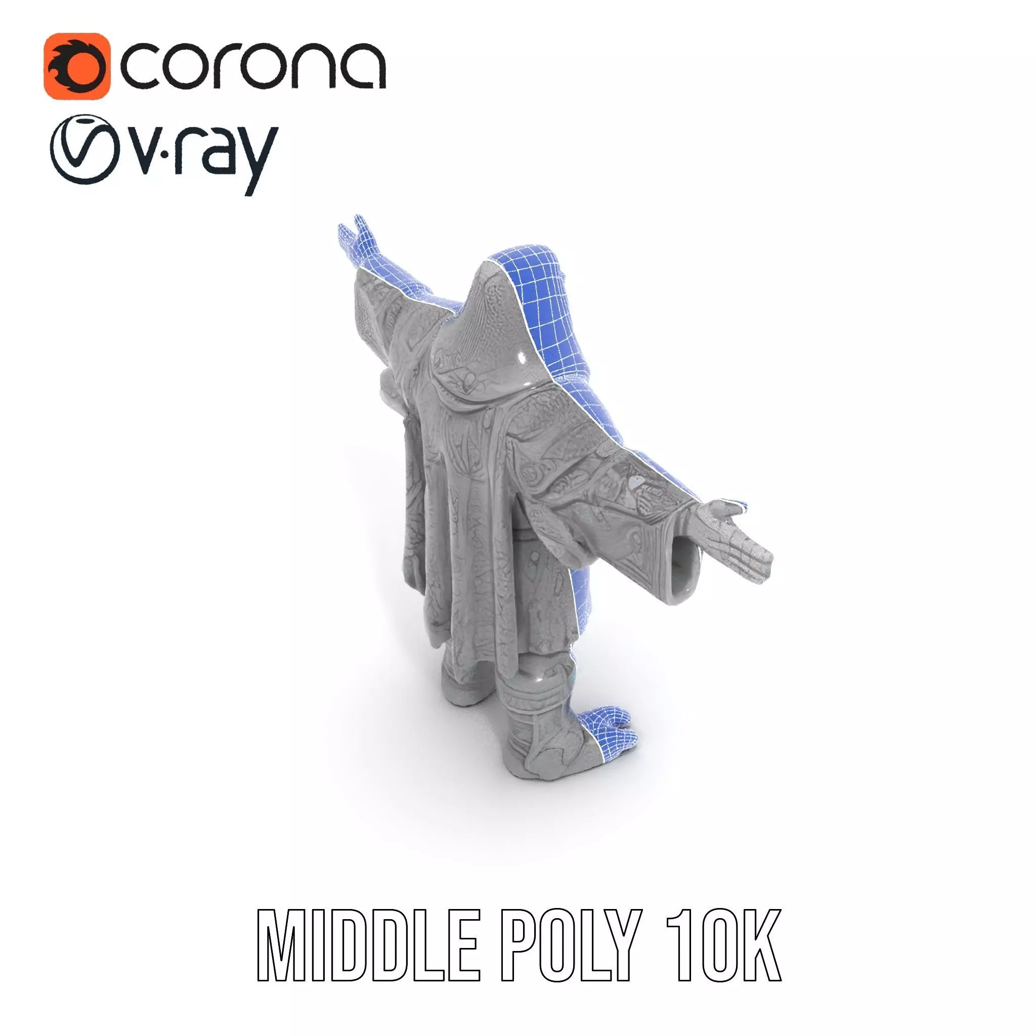 Mystic Stone Wizard model pack Low-poly 3D model_18