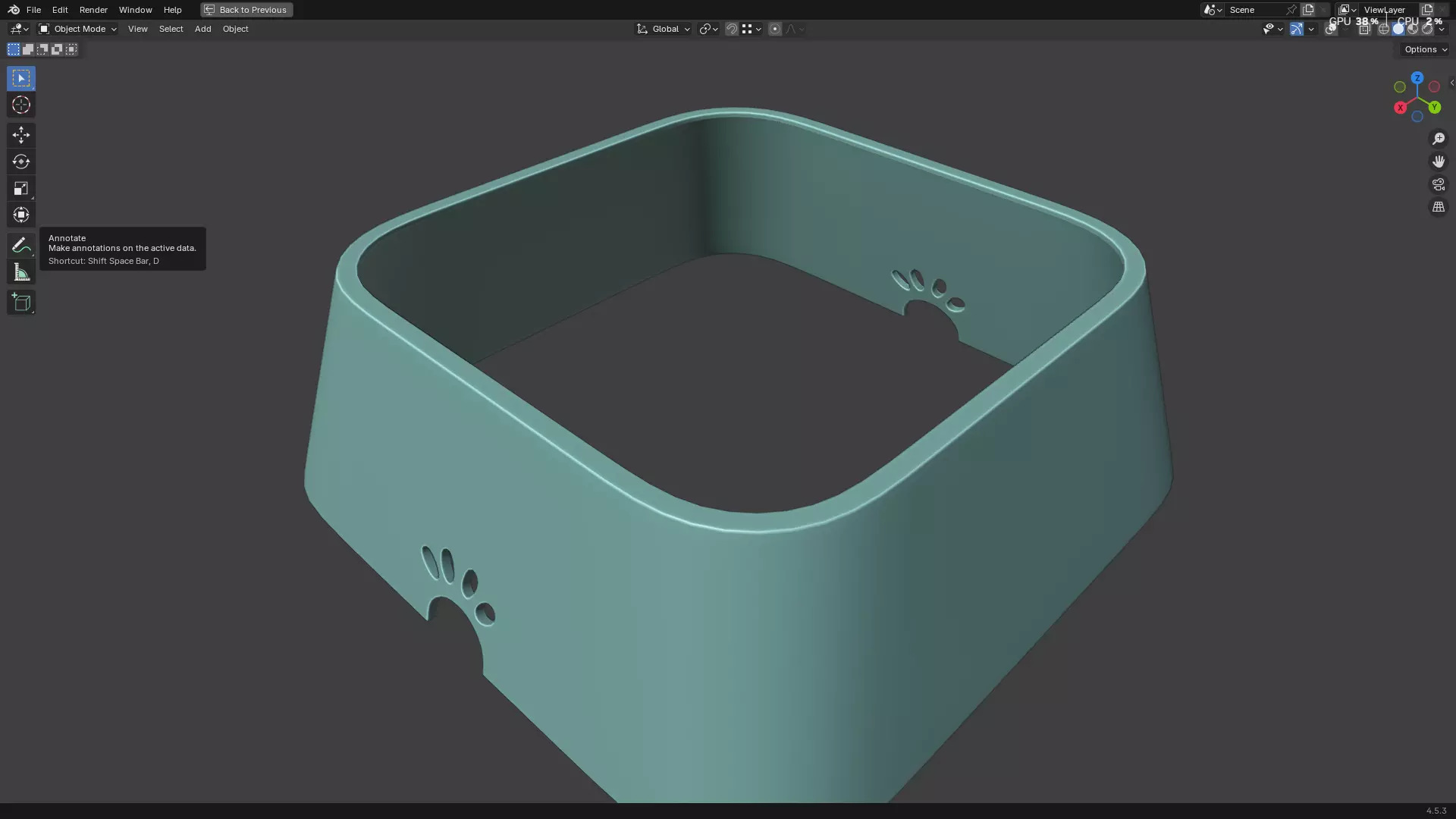 Pet Water Bowl 3D model_14