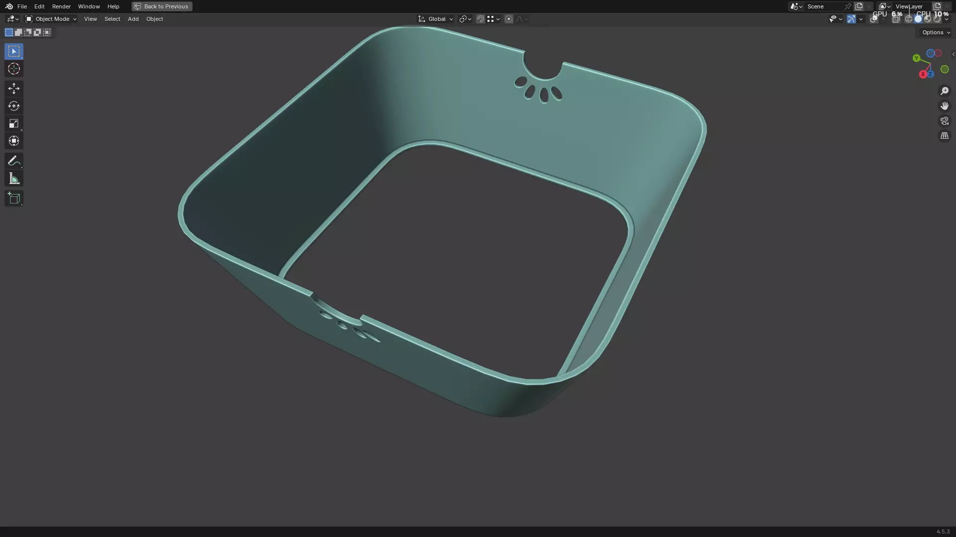 Pet Water Bowl 3D model_18