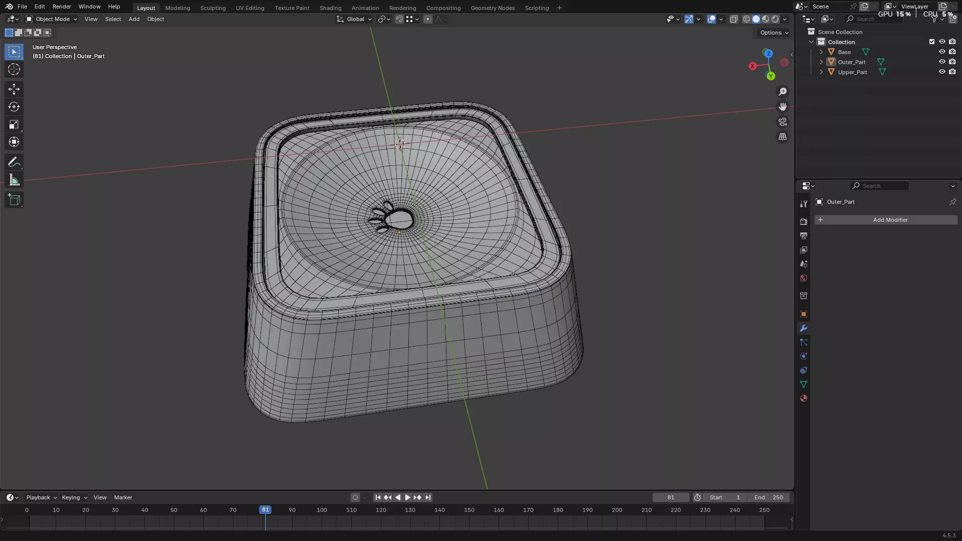 Pet Water Bowl 3D model_54