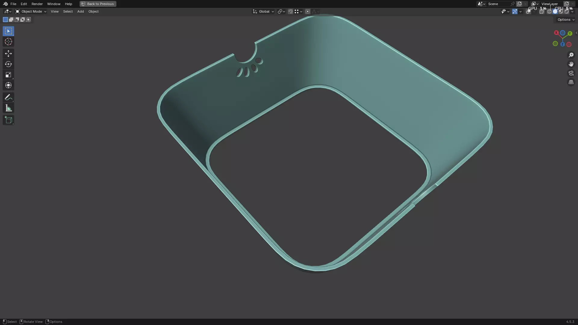 Pet Water Bowl 3D model_16