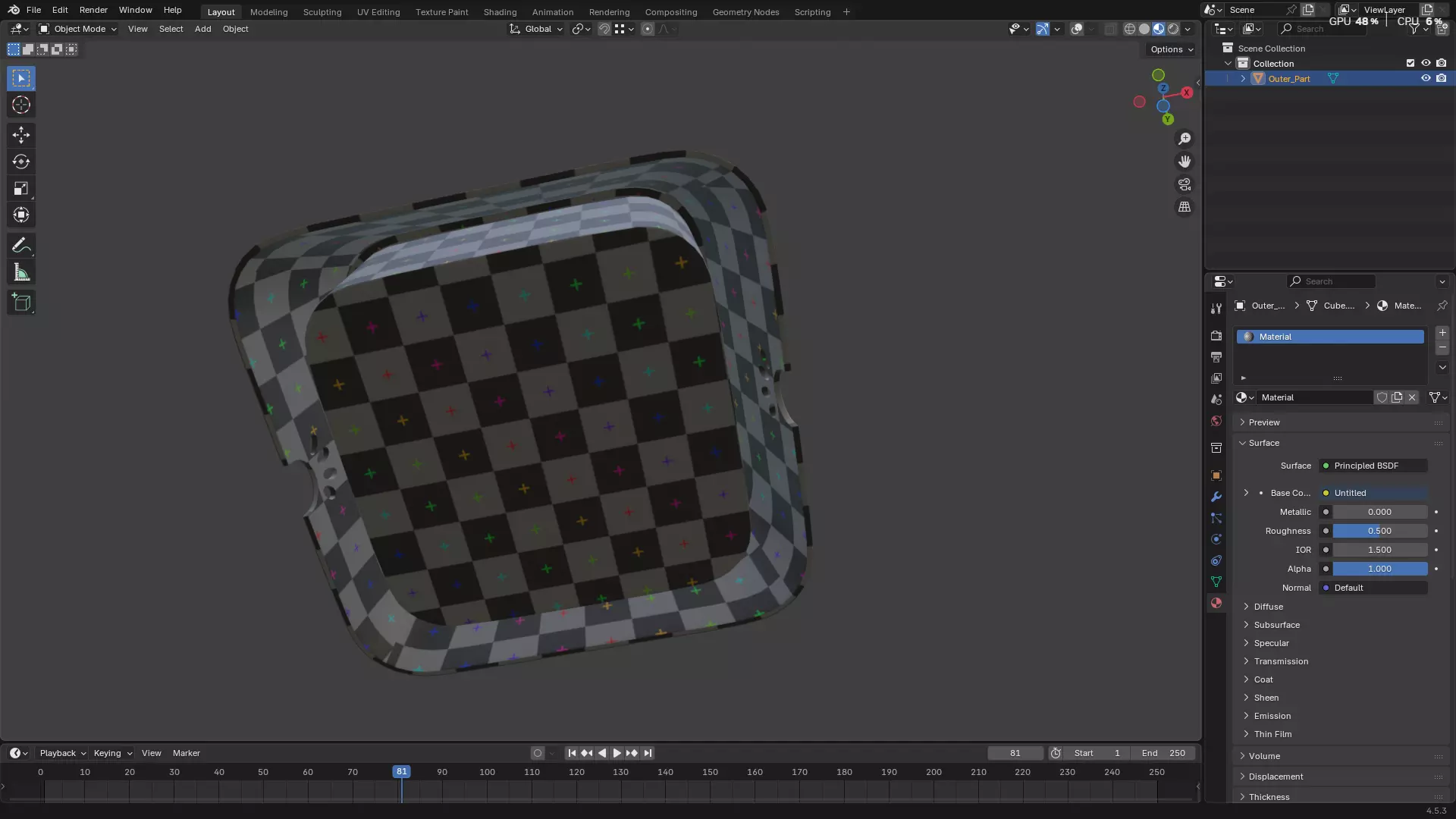 Pet Water Bowl 3D model_74