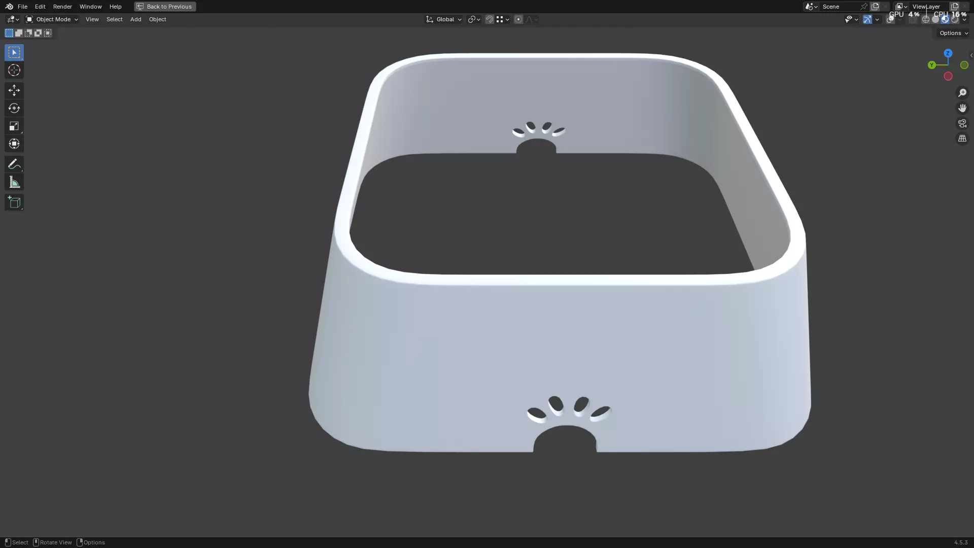 Pet Water Bowl 3D model_22