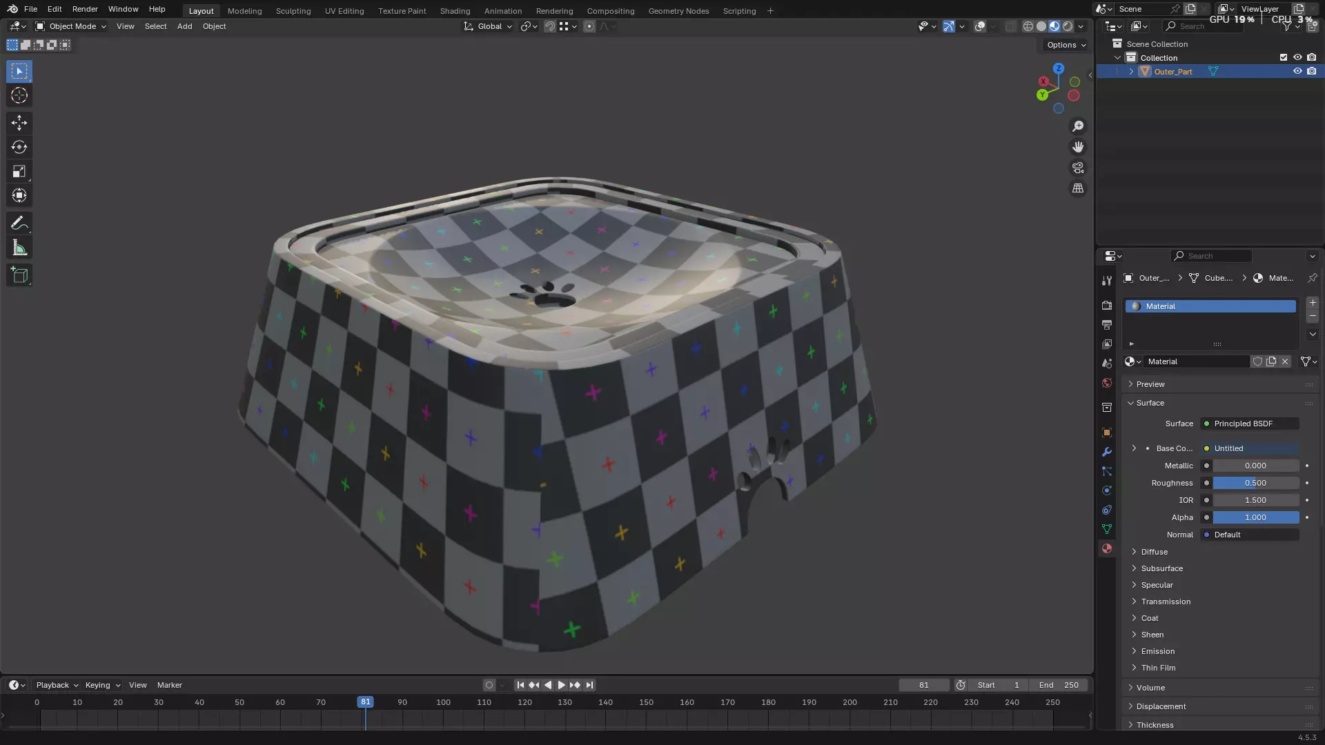 Pet Water Bowl 3D model_72