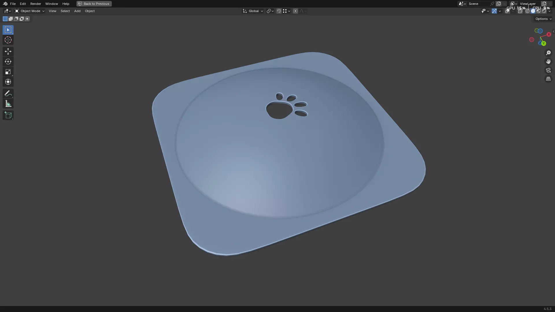 Pet Water Bowl 3D model_28