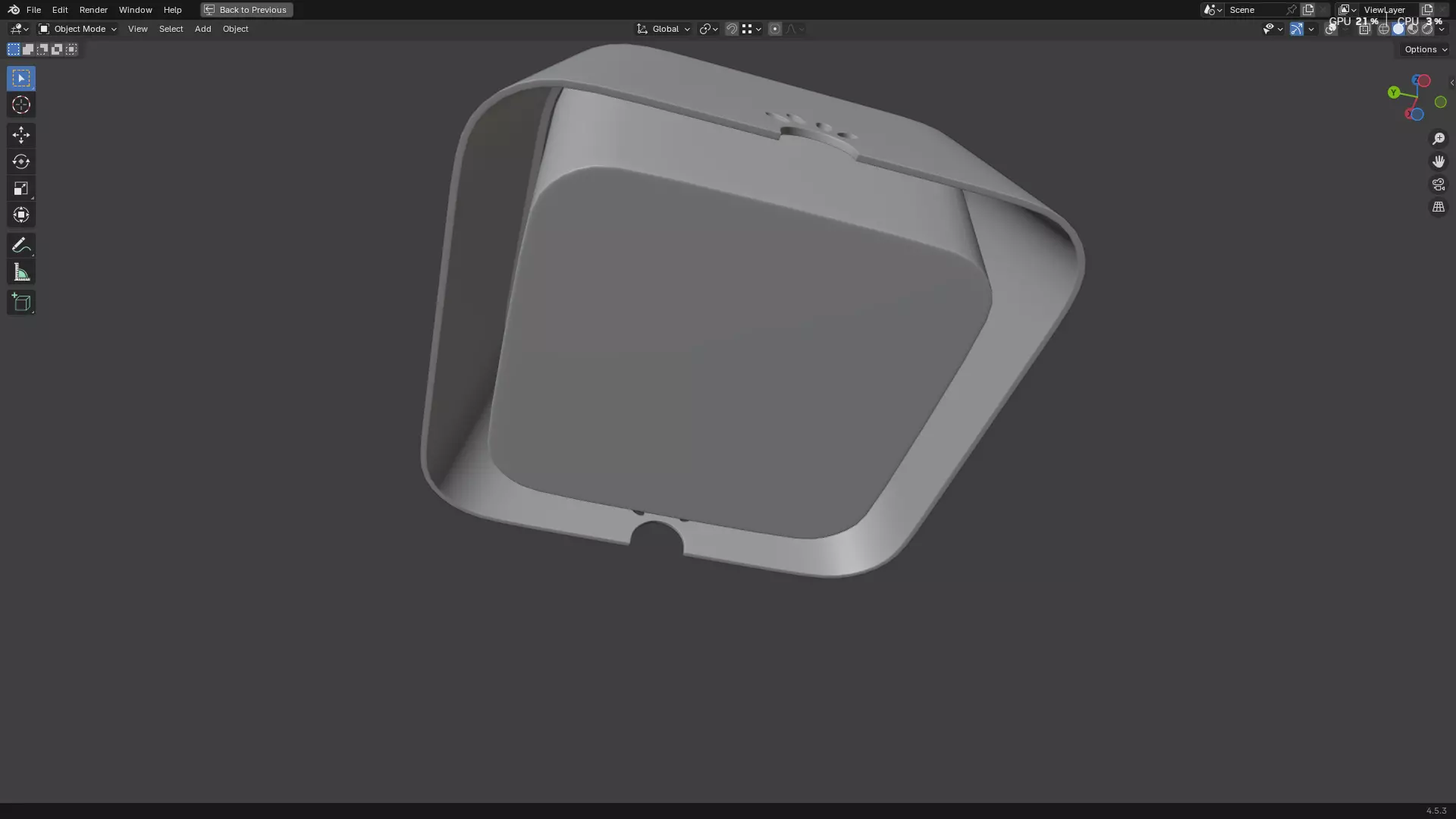 Pet Water Bowl 3D model_9