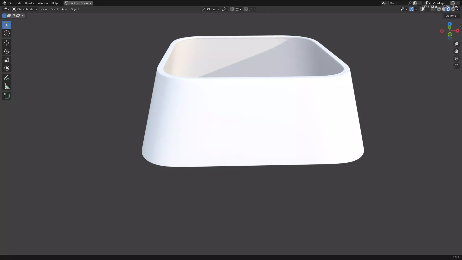 Pet Water Bowl 3D model_23