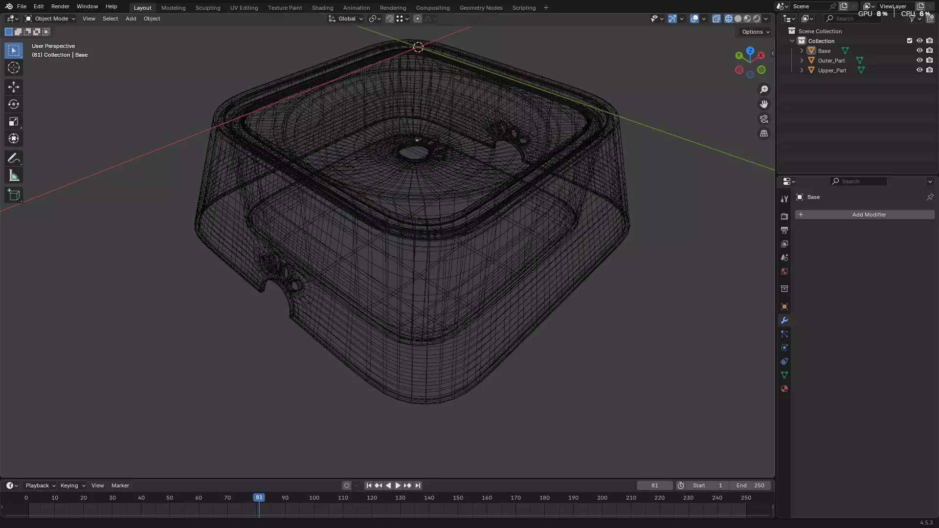 Pet Water Bowl 3D model_58