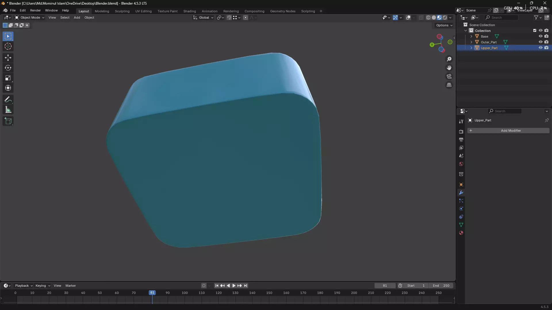 Pet Water Bowl 3D model_41