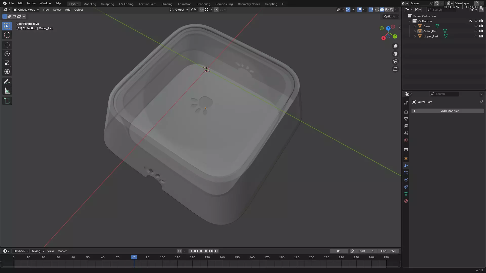 Pet Water Bowl 3D model_65